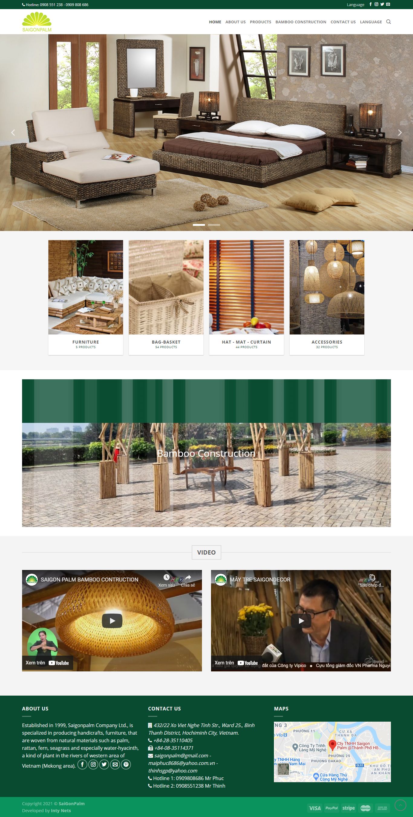 [xuatnhapkhauleanh] Thiết kế Website web xuất khẩu - saigonpalmvn
