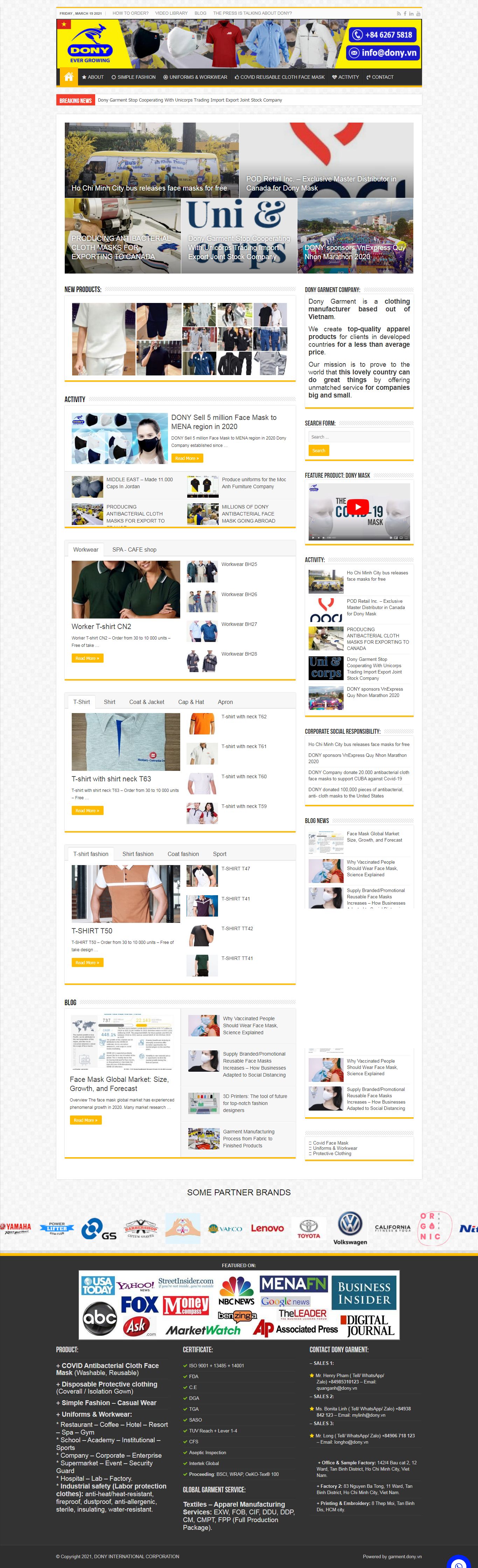 [xuatnhapkhauleanh] Thiết kế Website web xuất khẩu - garmentdonyvn