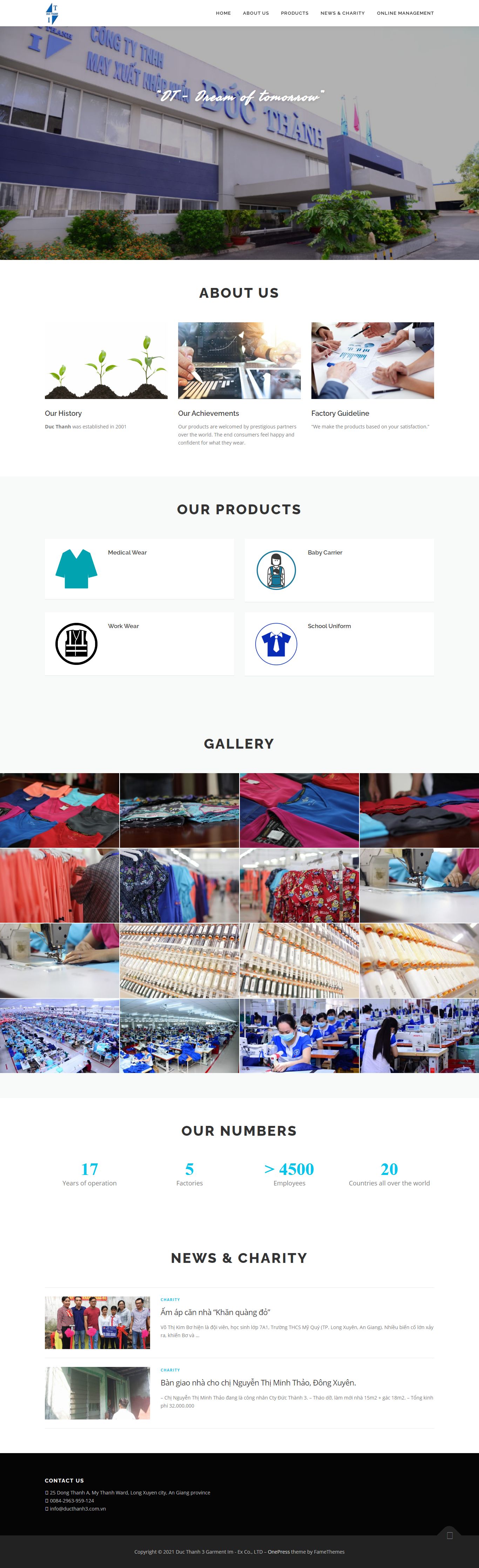 [xuatnhapkhauleanh] Thiết kế Website web xuất khẩu - wwwducthanhgarmentcom