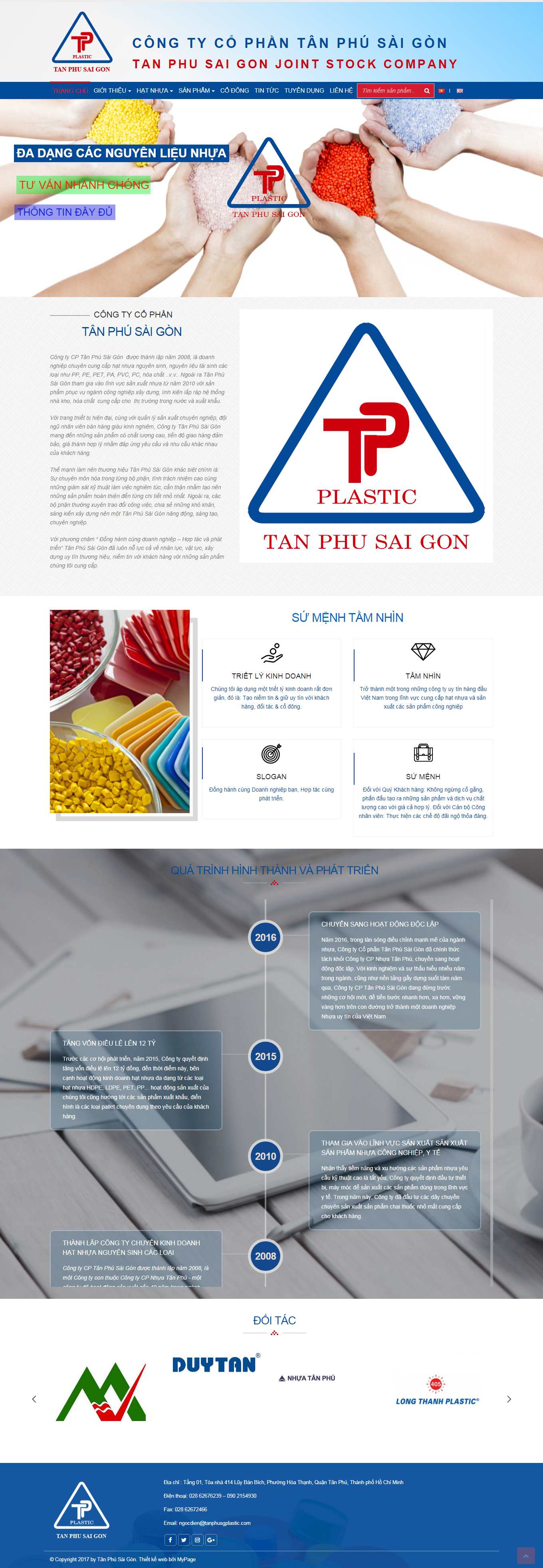 Thiết kế Website web Canh cam - tanphusgplasticcom