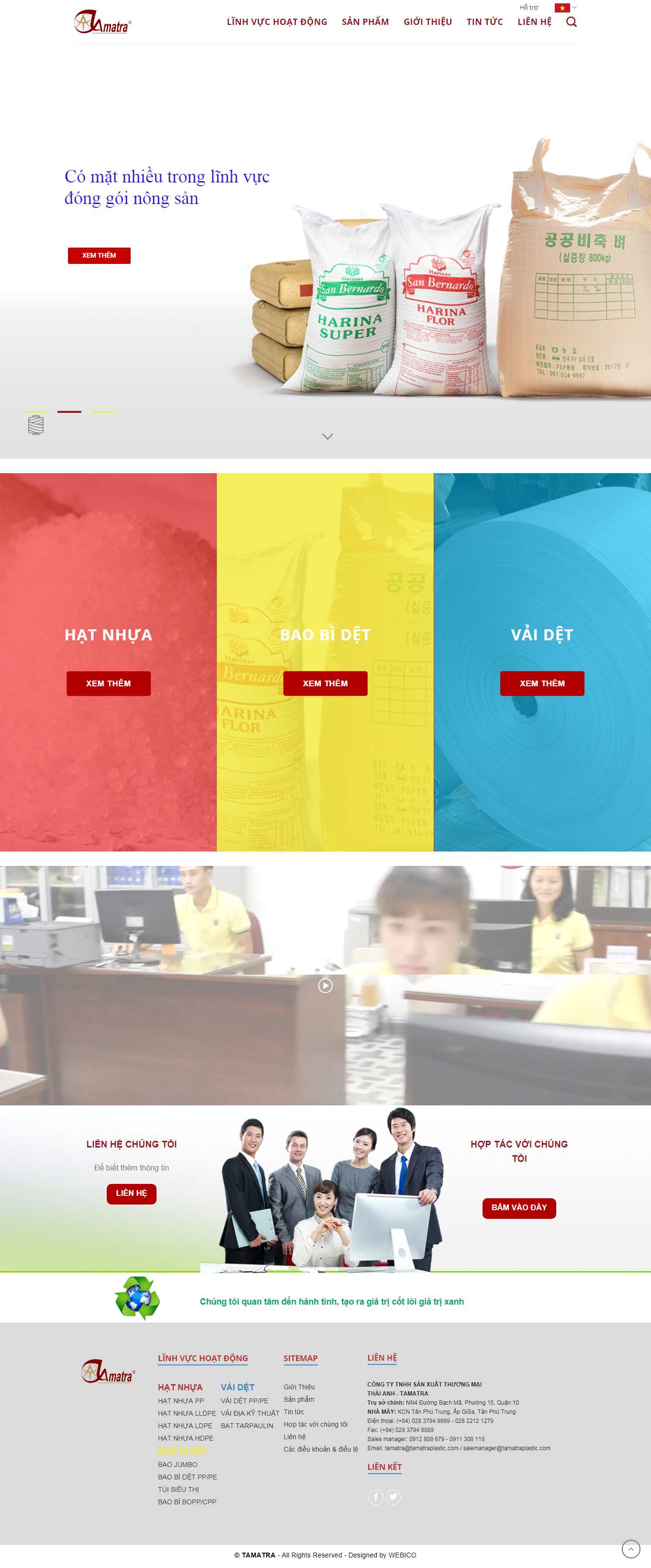 Thiết kế Website web Canh cam - tamatracom