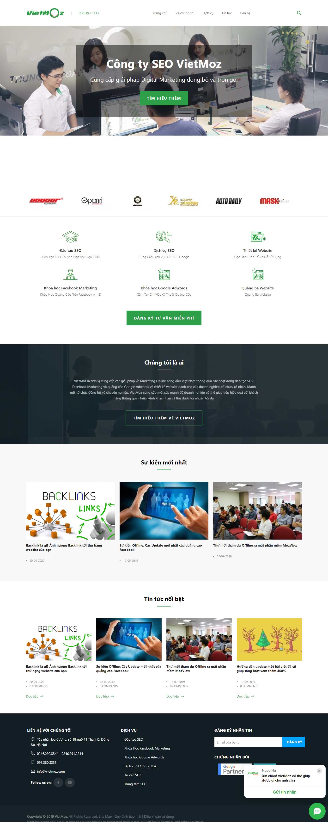 Thiết kế Website web Vietmoz - vietmozcom
