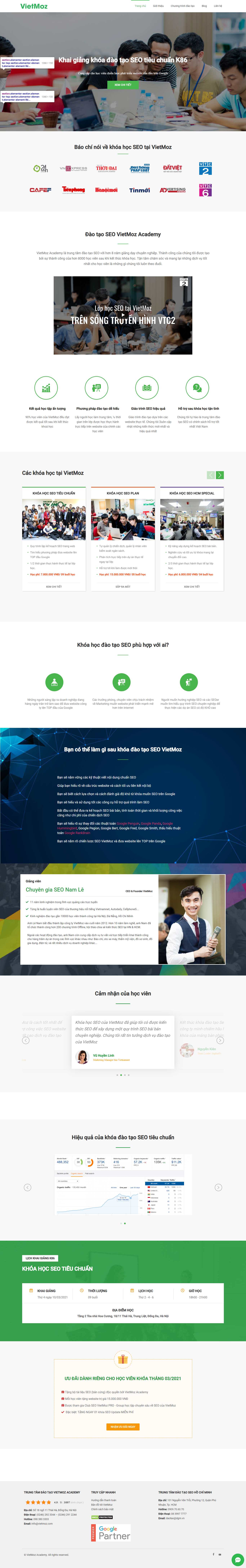 Thiết kế Website web Vietmoz - vietmozeduvn