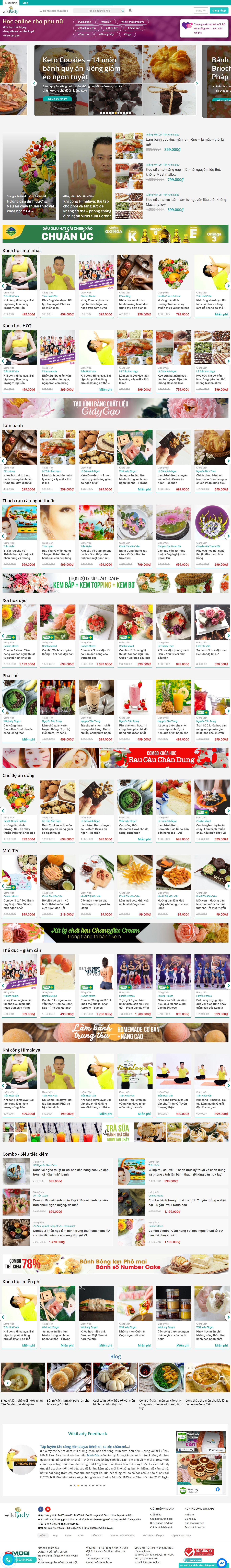 Thiết kế Website web học online - wikiladyvn