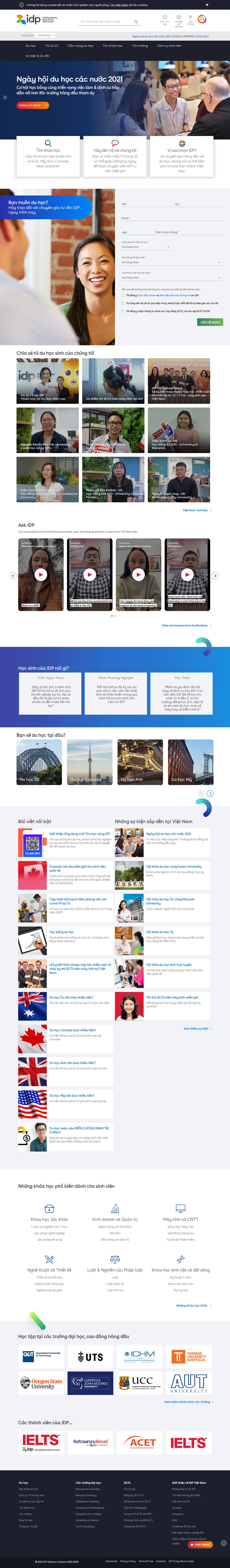 Thiết kế Website web học online - wwwidpcom