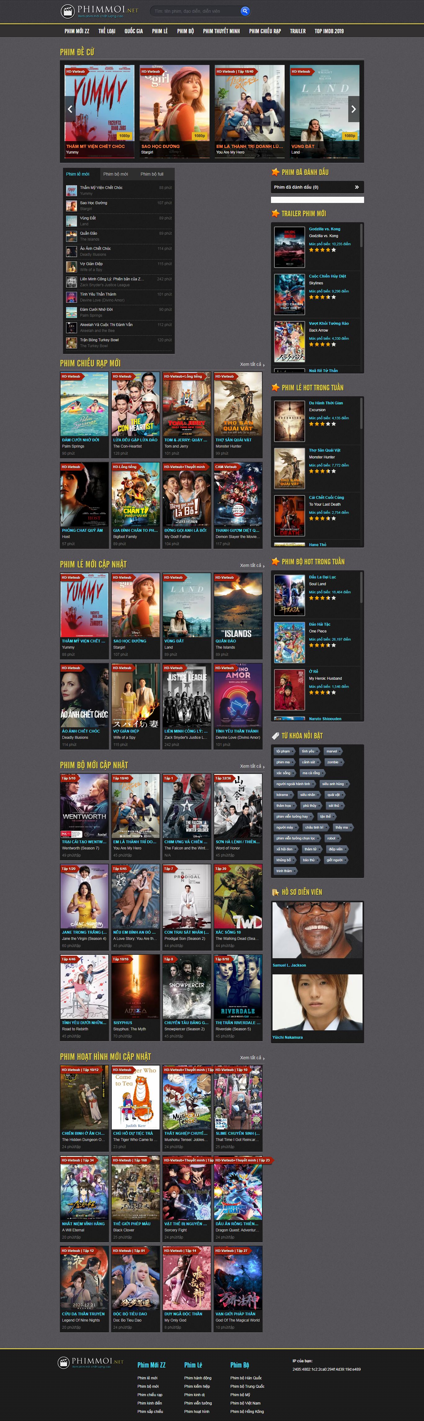 Thiết kế Website web Phim mới - wwwphimmoizznet