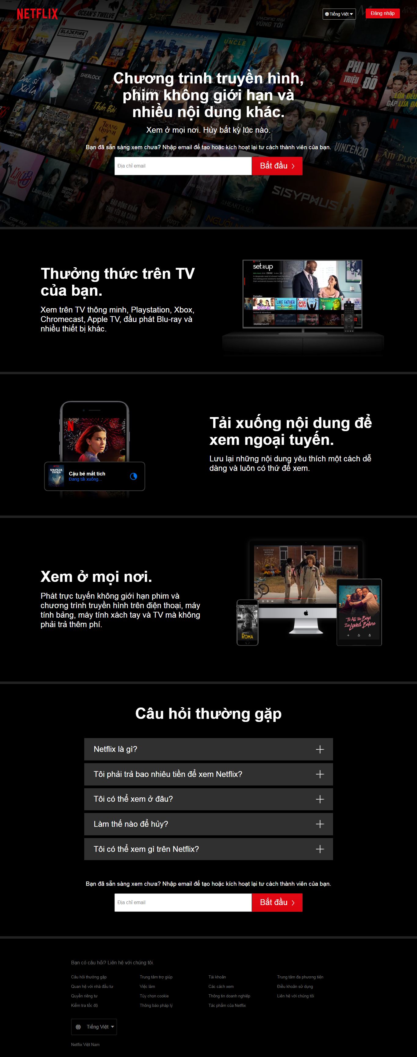 Thiết kế Website web Phim mới - wwwnetflixcom