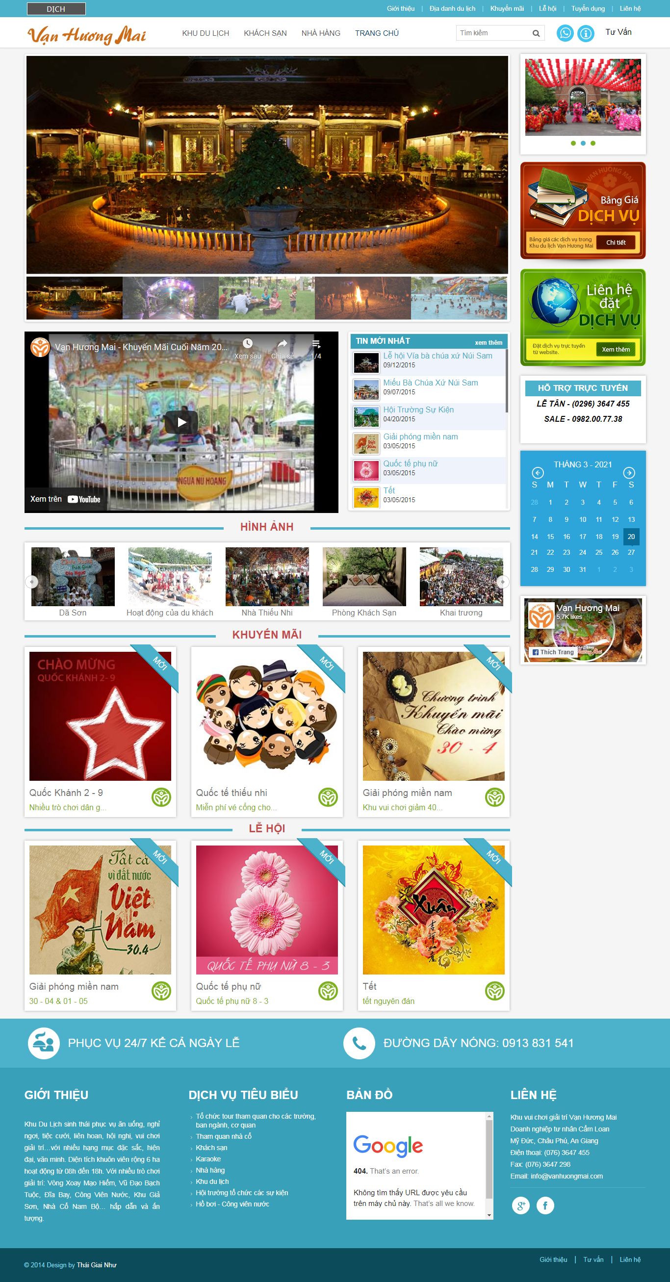 Thiết kế Website web Nhà hàng tiệc cưới - wwwvanhuongmaicom