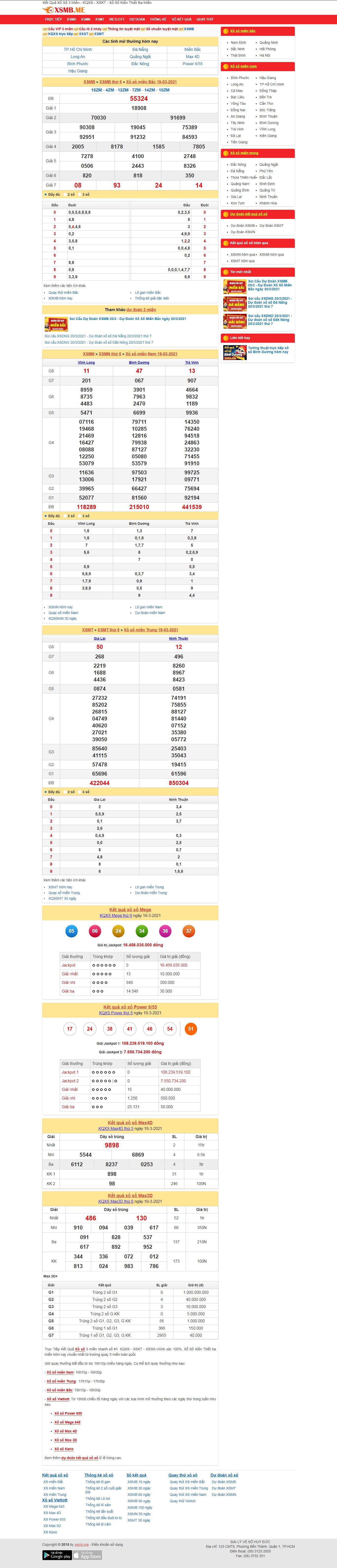 Thiết kế Website web minh chính - xsmbme