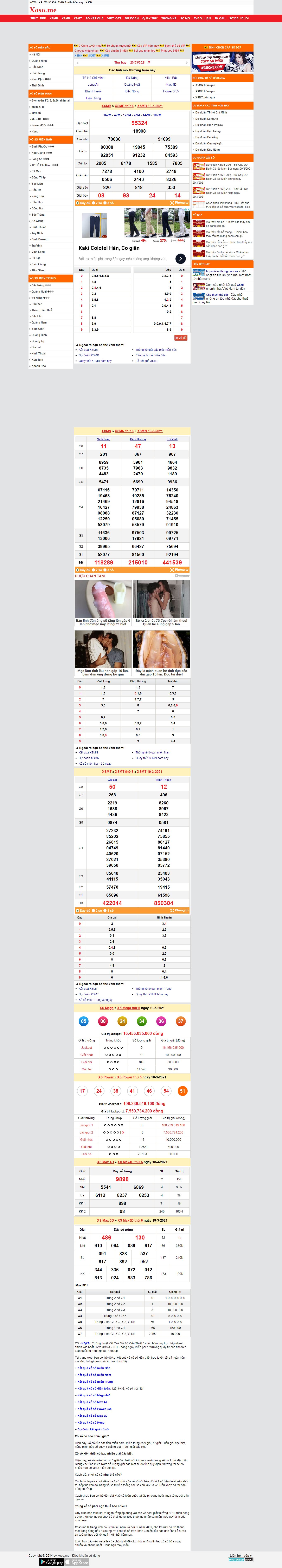 Thiết kế Website web XSMB - xosome