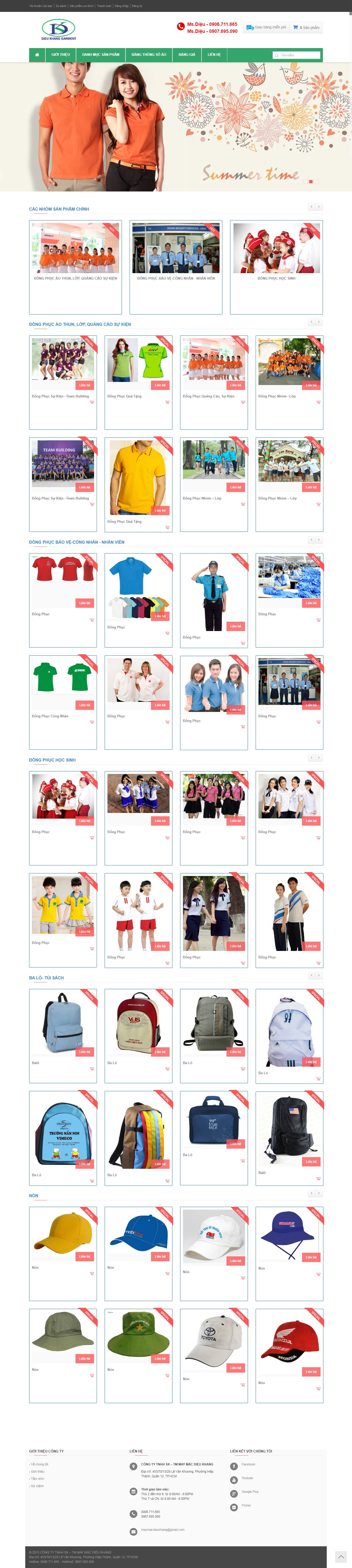 Thiết kế Website web minh chính - dongphucdieukhangcom