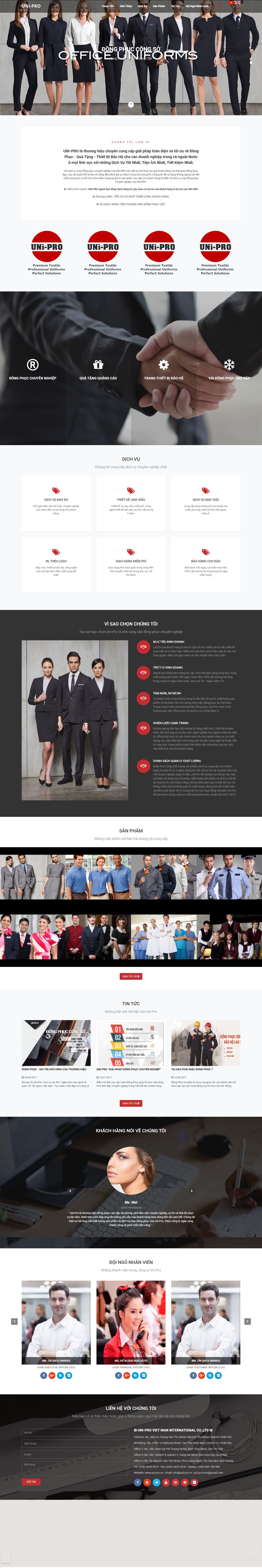 Thiết kế Website web minh chính - uniprovn