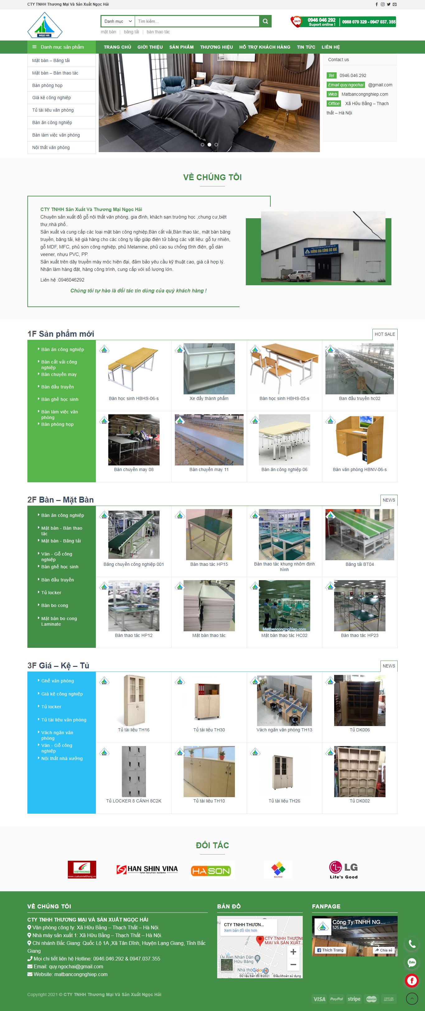 Thiết kế Website web minh chính - matbancongnghiepcom