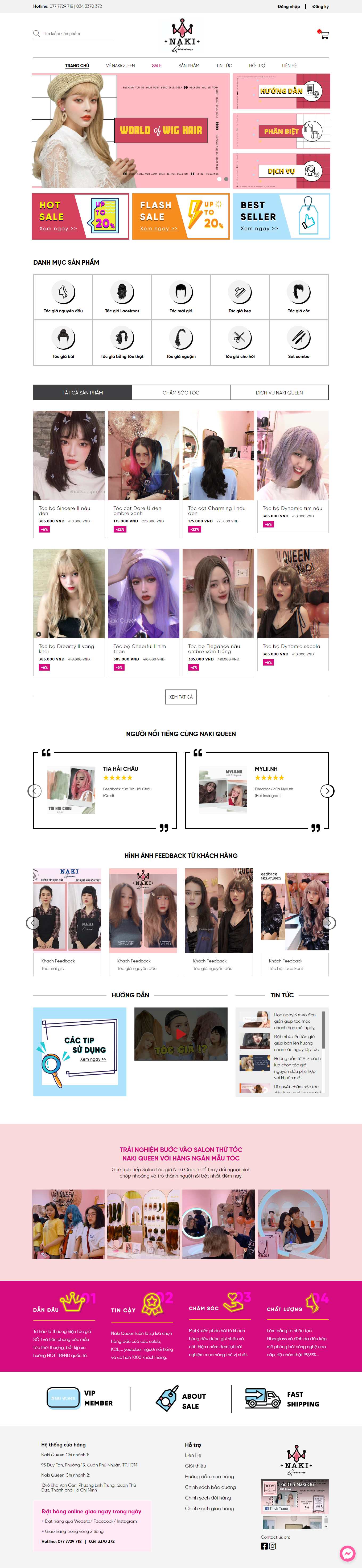 [pcccquangnam] Thiết kế Website web Sehilo - nakiqueencom