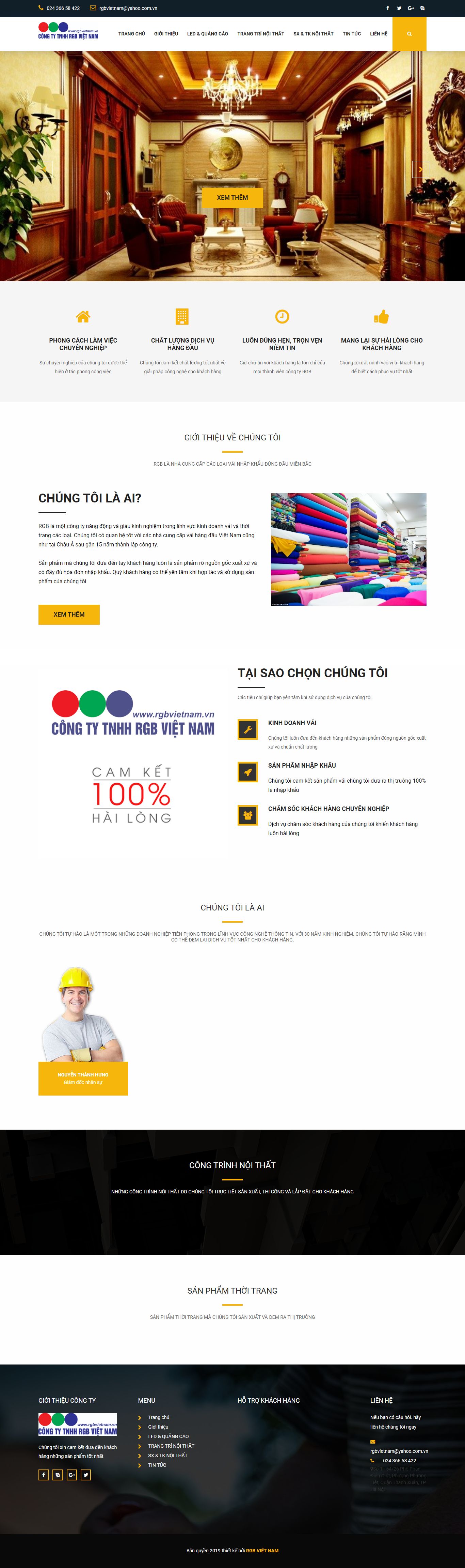 Thiết kế Website web minh chính - rgbvietnamvn