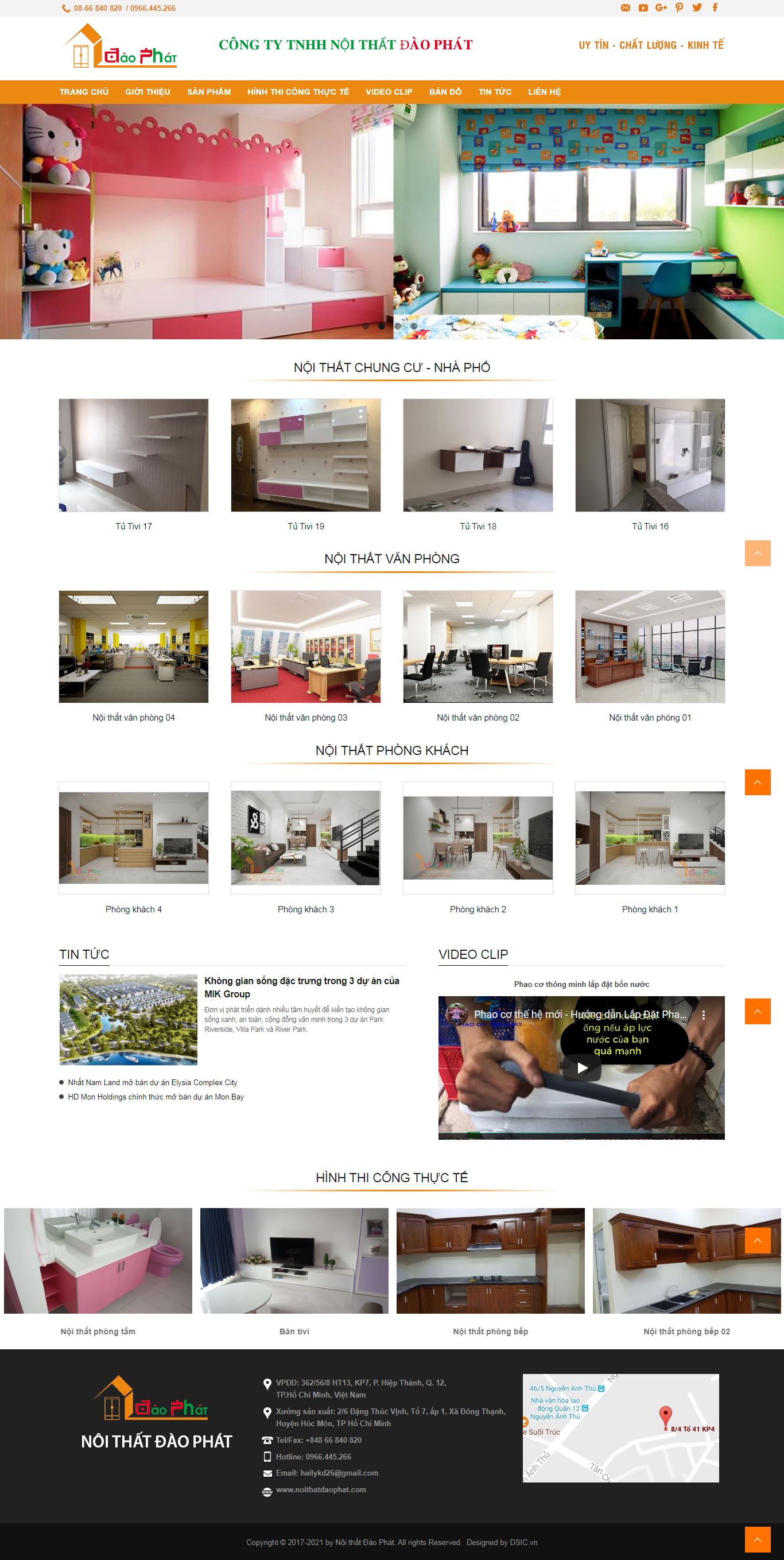 Thiết kế Website web chuyên nghiệp uy tín giá rẻ - noithatdaophatcom