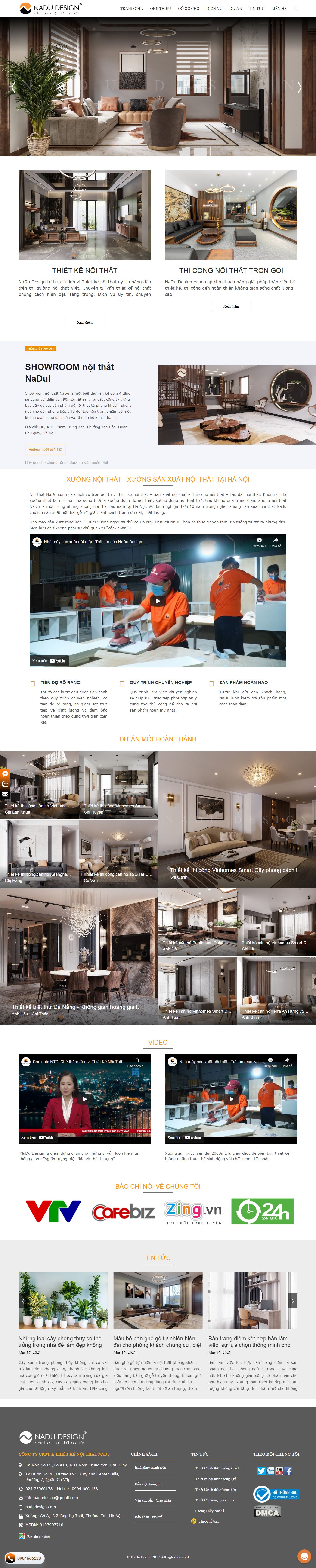 Thiết kế Website web chuyên nghiệp uy tín giá rẻ - nadudesigncom