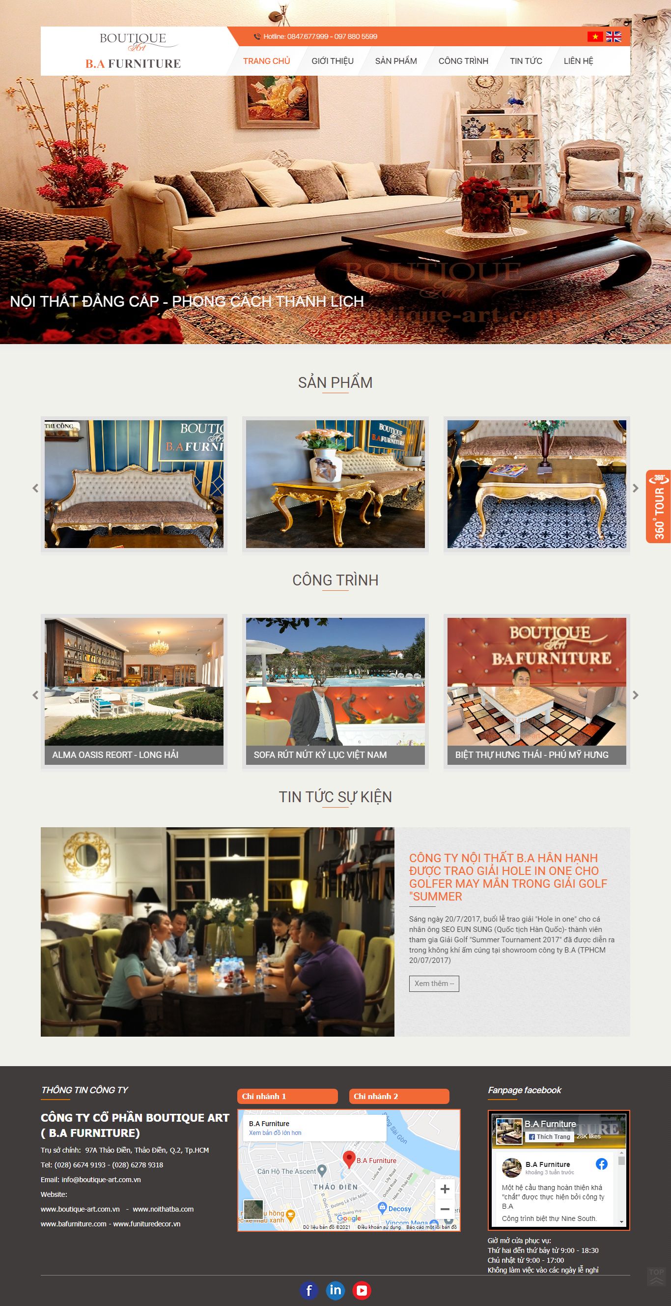 Thiết kế Website web chuyên nghiệp uy tín giá rẻ - boutique-artcomvn