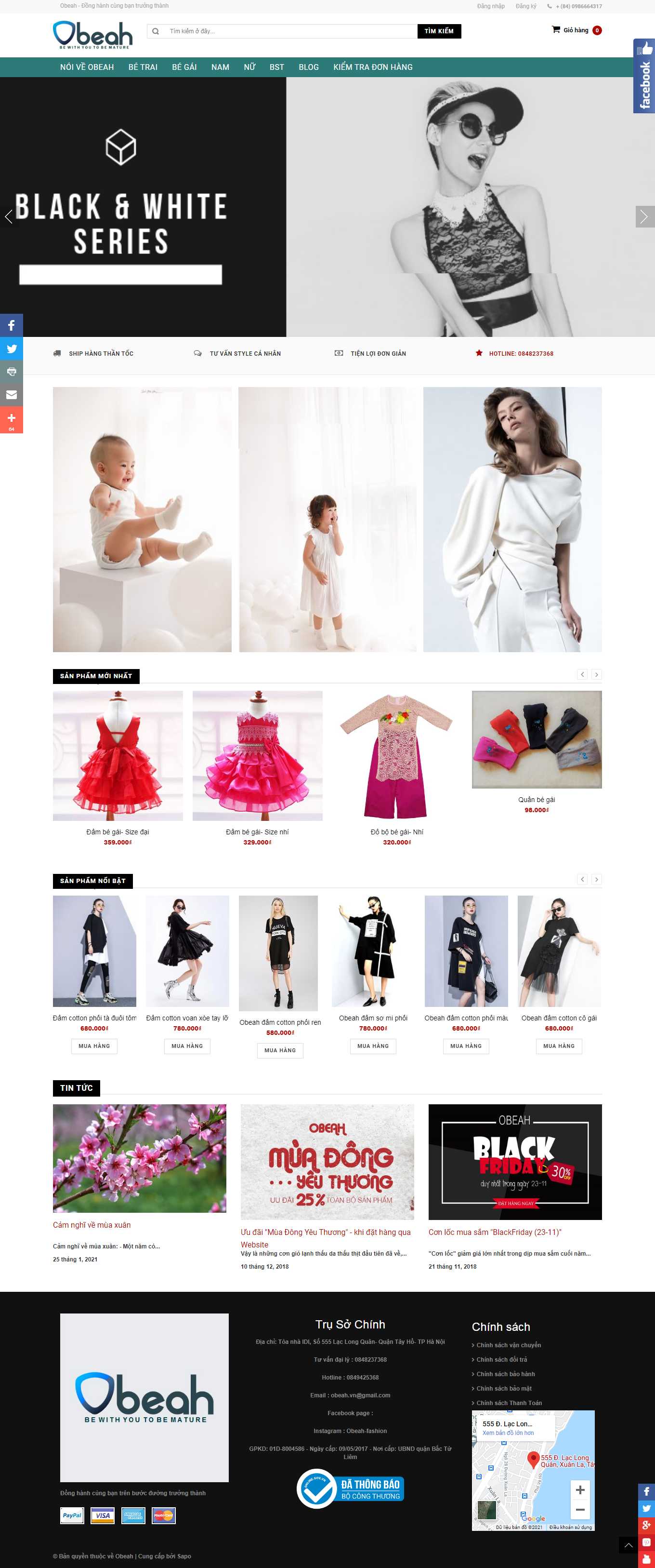 Thiết kế Website web Ecom - obeahvn