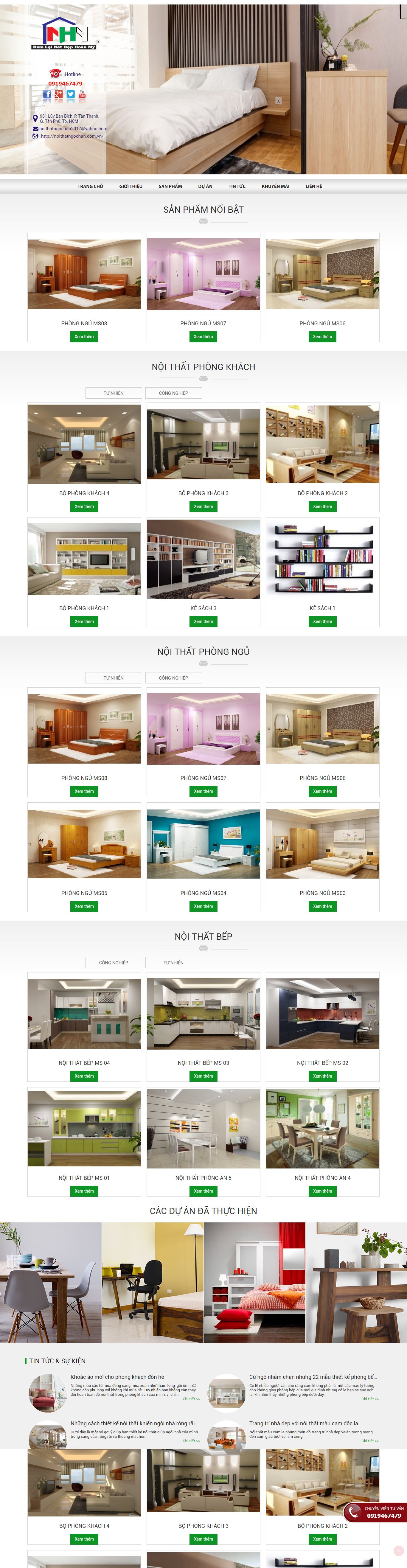 Thiết kế Website web chuyên nghiệp uy tín giá rẻ - wwwnoithatngochancomvn