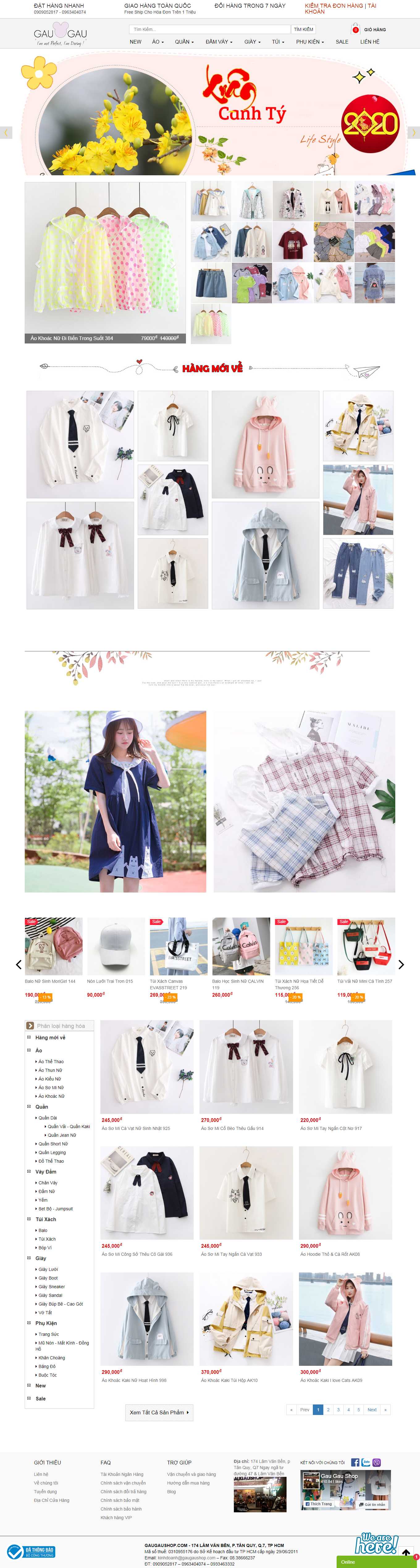 Thiết kế Website web Ecom - wwwgaugaushopcom