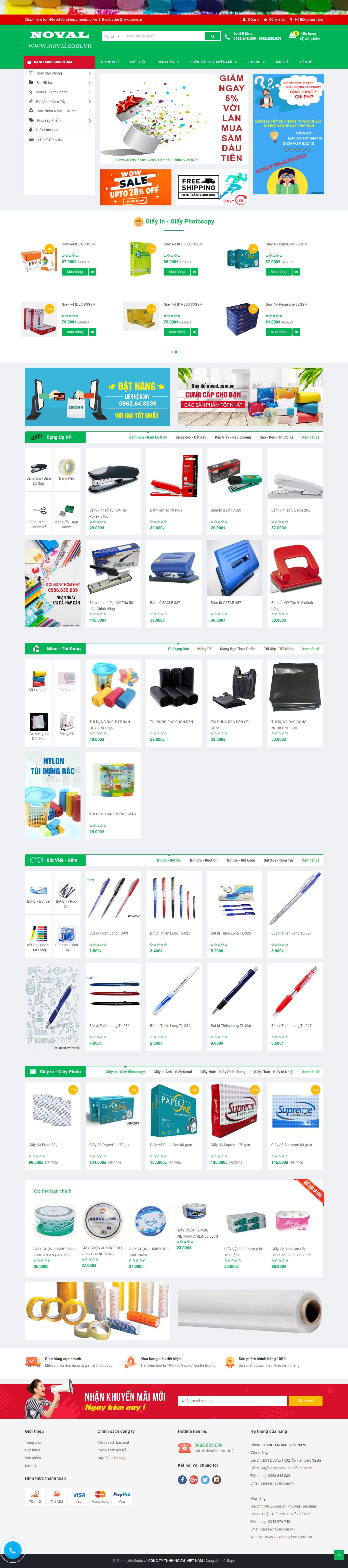 Thiết kế Website web 1000k - vanphongphamgiatotvn