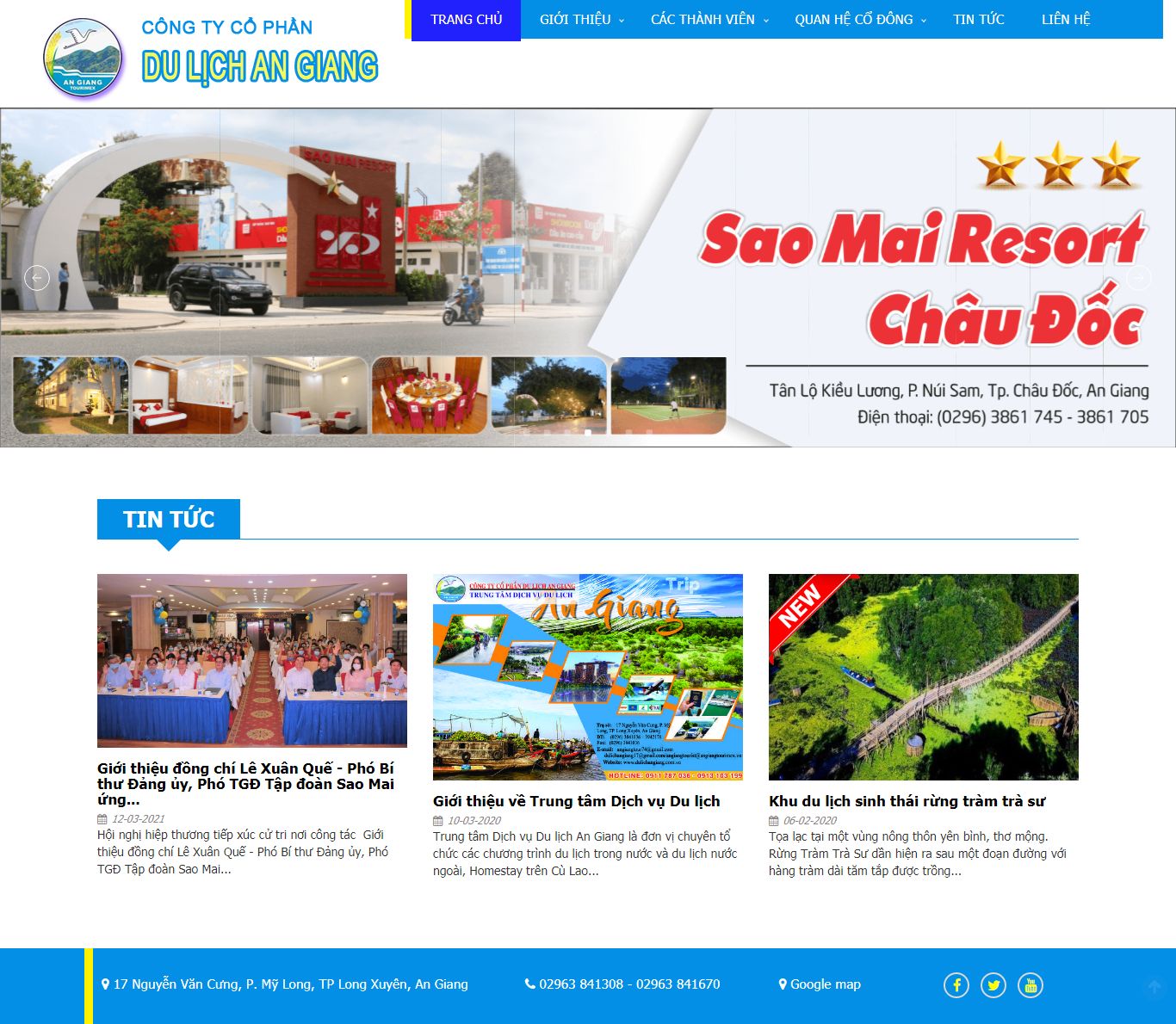 Thiết kế Website web 1000k - angiangtourimexvn