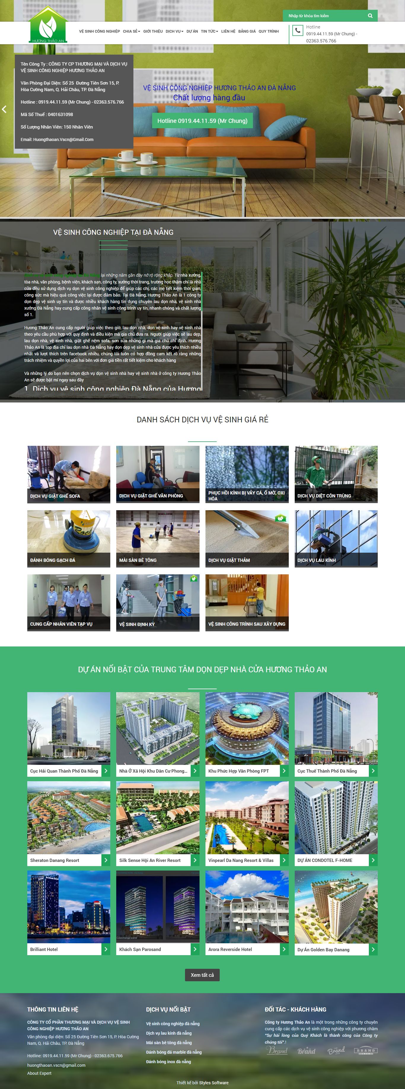 Thiết kế Website web trọn gói giá rẻ - wwwvesinhhuongthaoancom