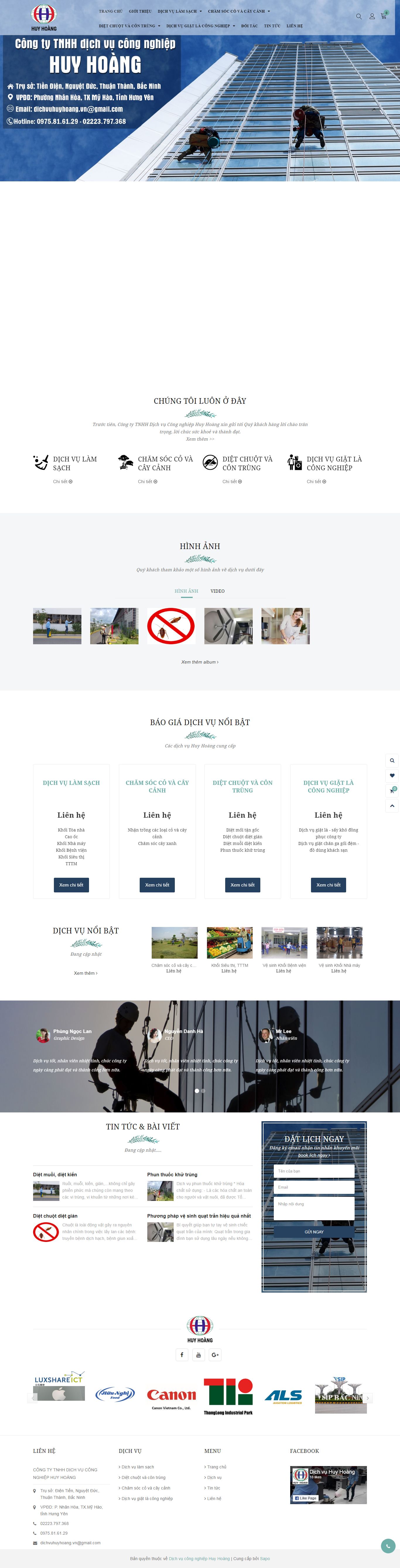 Thiết kế Website web trọn gói giá rẻ - dichvuhuyhoangvn