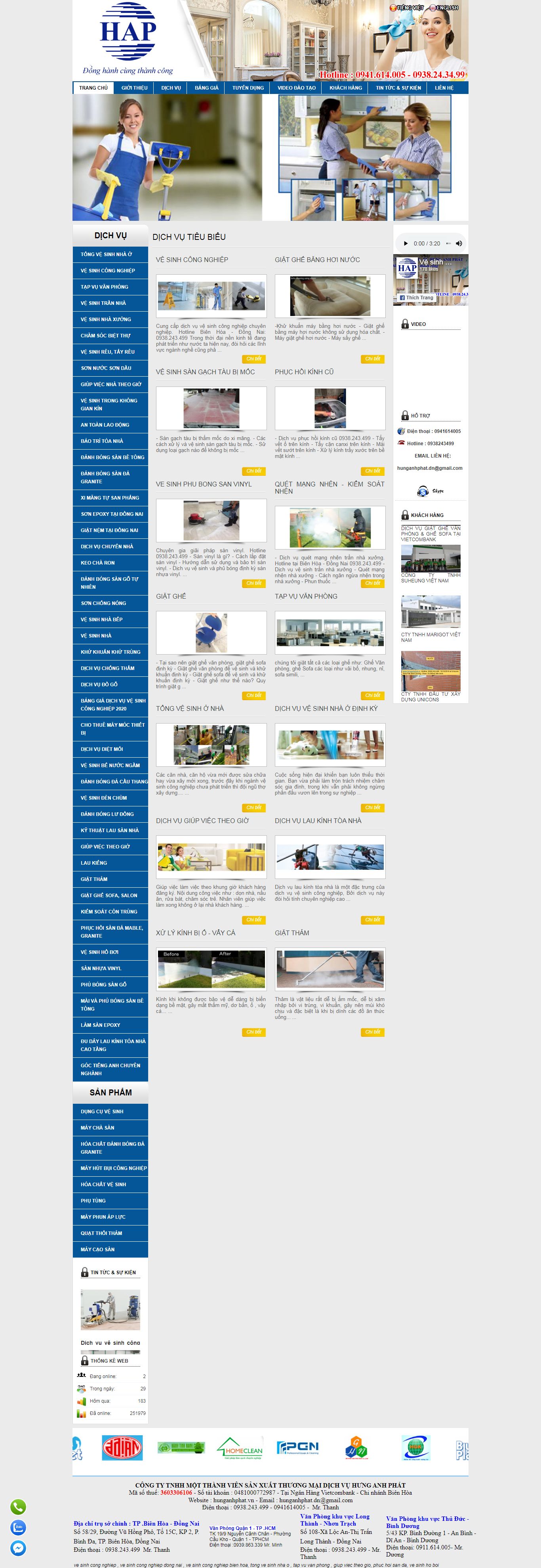 Thiết kế Website web trọn gói giá rẻ - hunganhphatvn