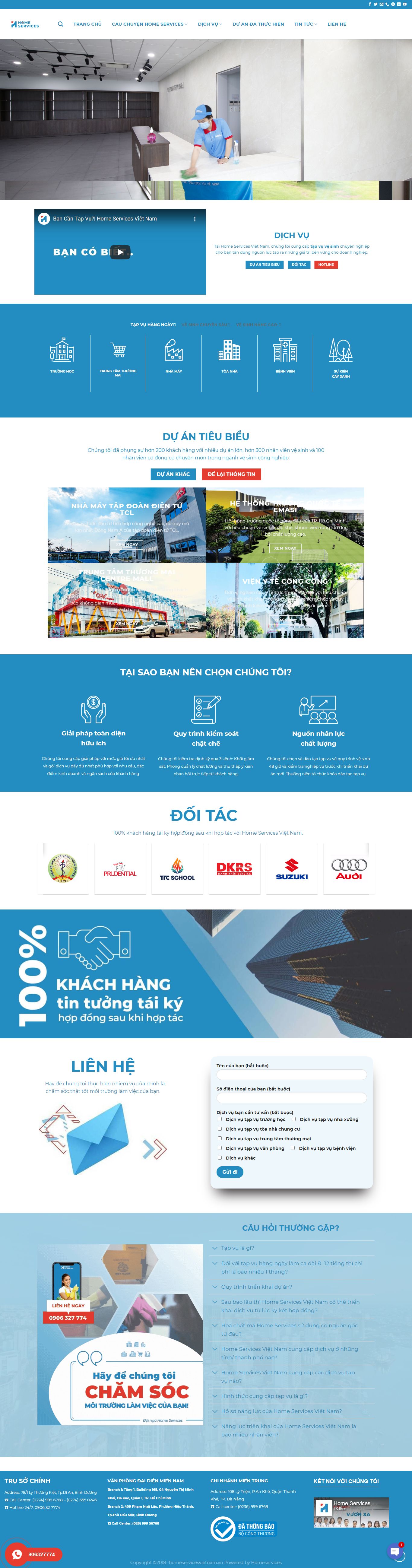 Thiết kế Website web trọn gói giá rẻ - vesinhcongnghiepvietcom