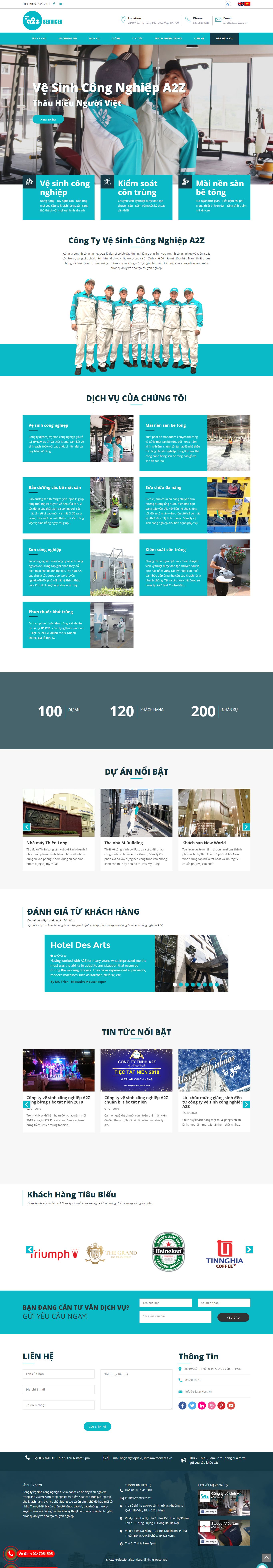 Thiết kế Website web trọn gói giá rẻ - a2zservicescomvn