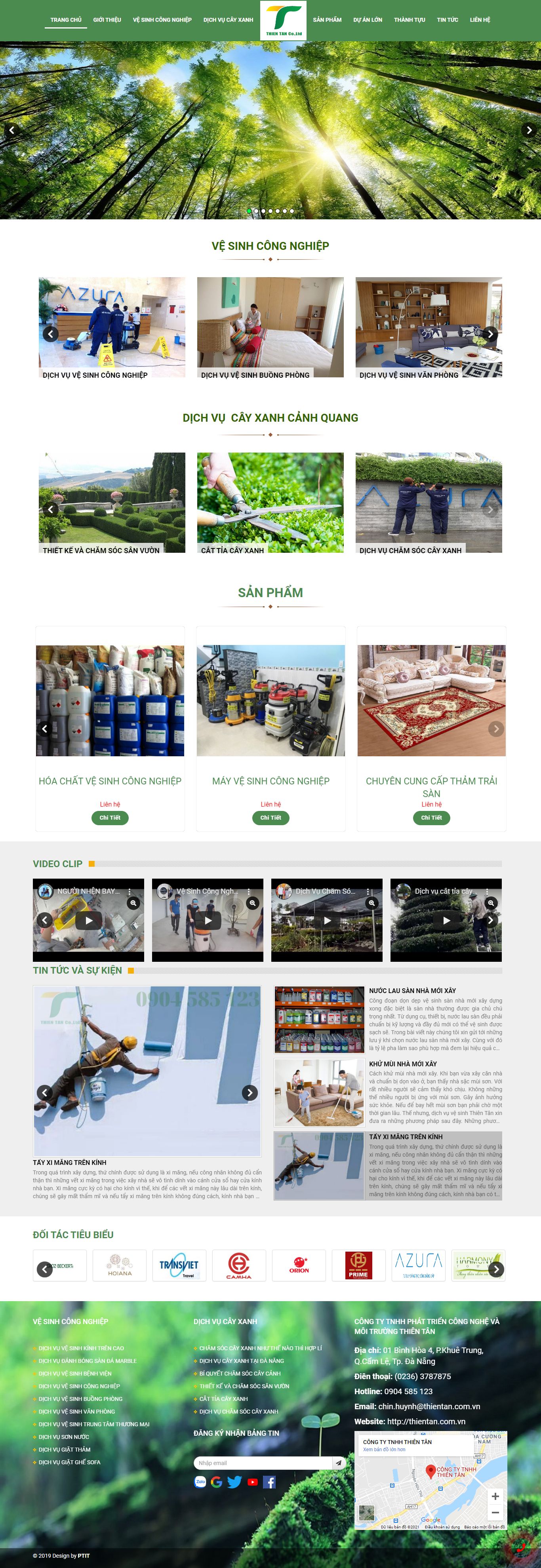 Thiết kế Website web trọn gói giá rẻ - thientancomvn