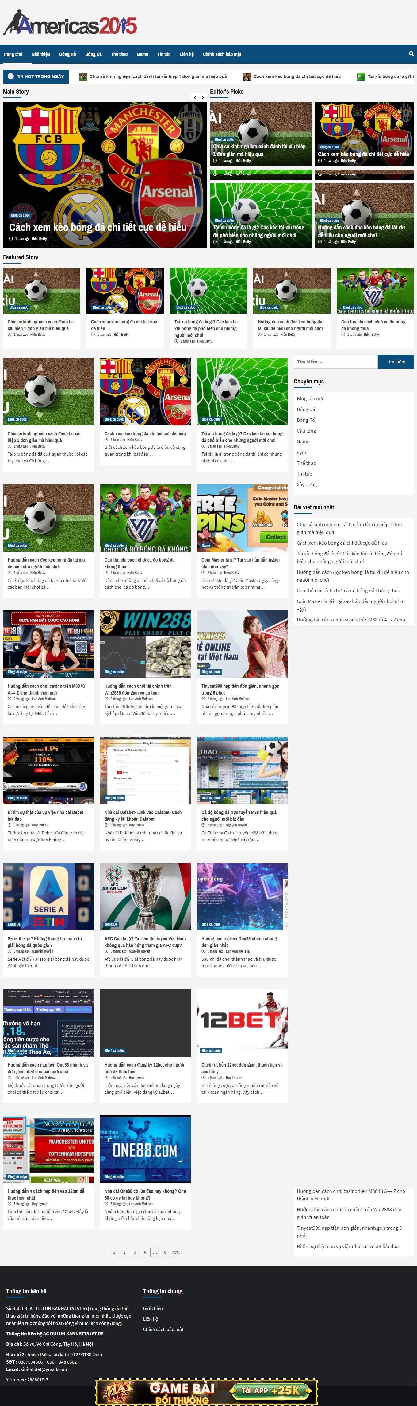 Thiết kế Website web bóng đá trực tuyến - wwwsinitahdetnet