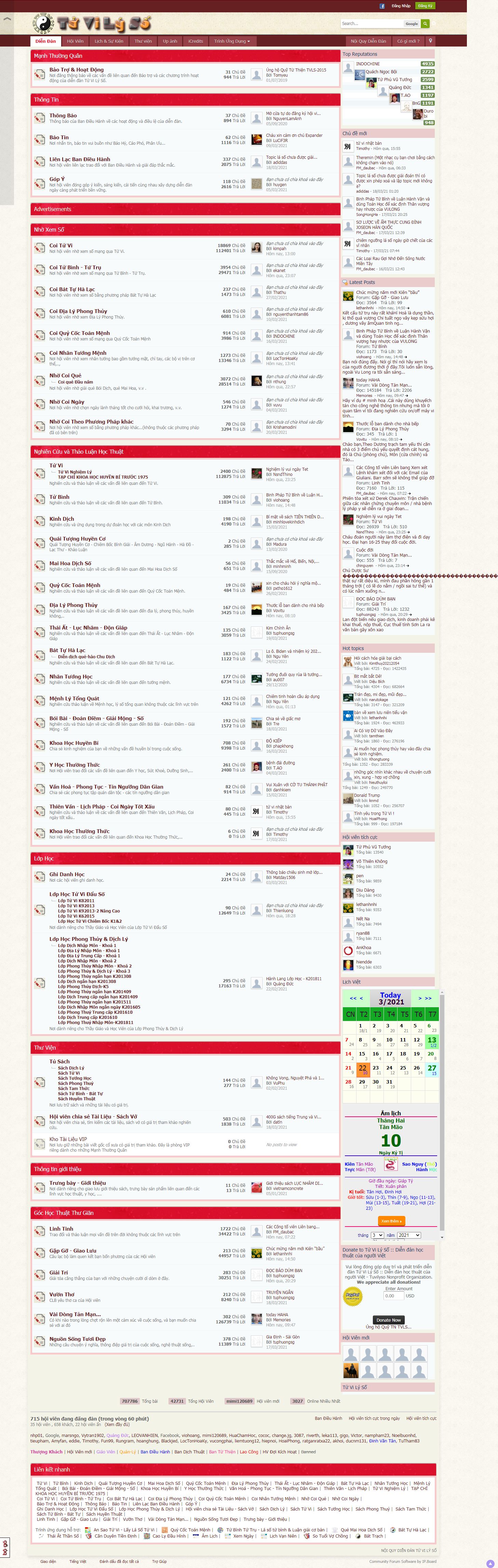 Thiết kế Website web Lịch ngày tốt - tuvilysoorg
