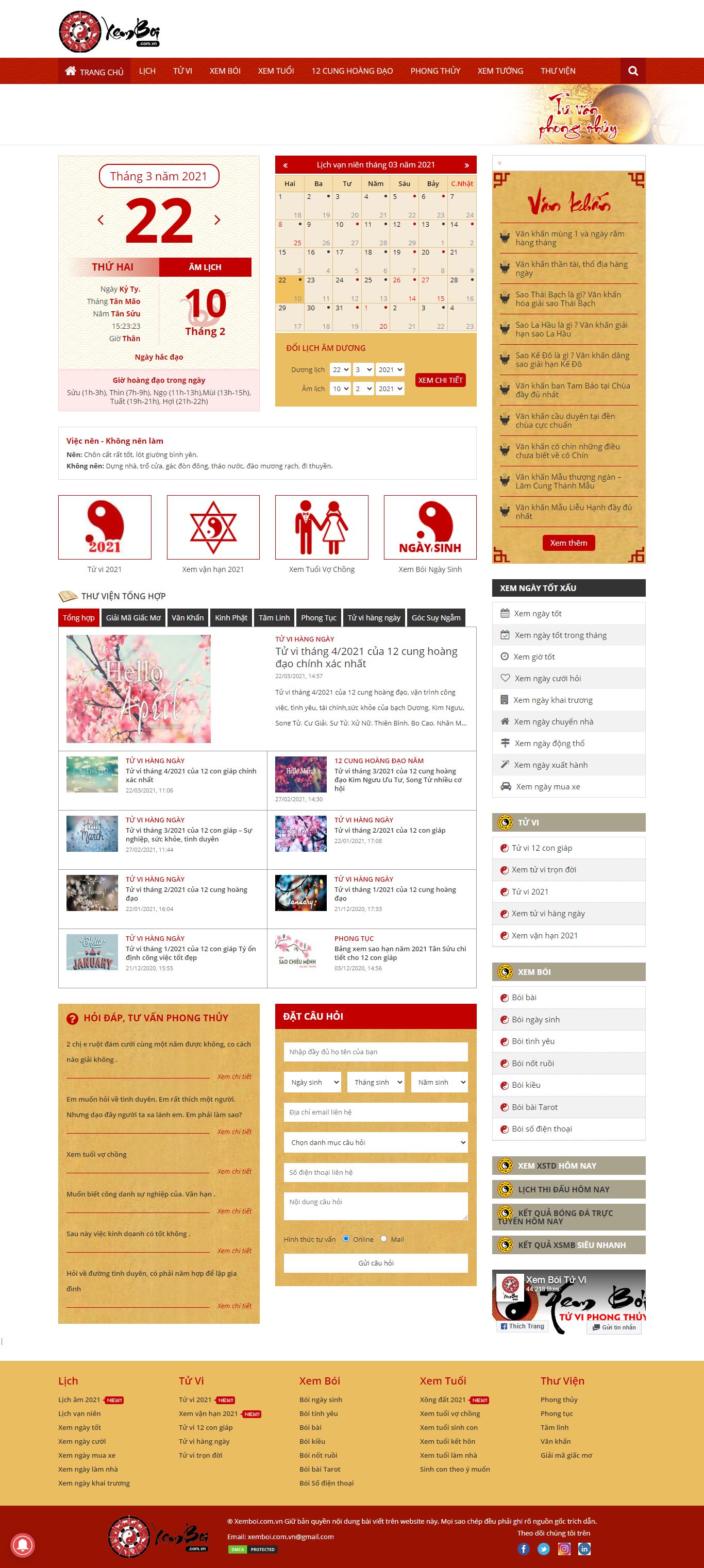 [tuviglobal] Thiết kế Website web Tử vi - xemboicomvn