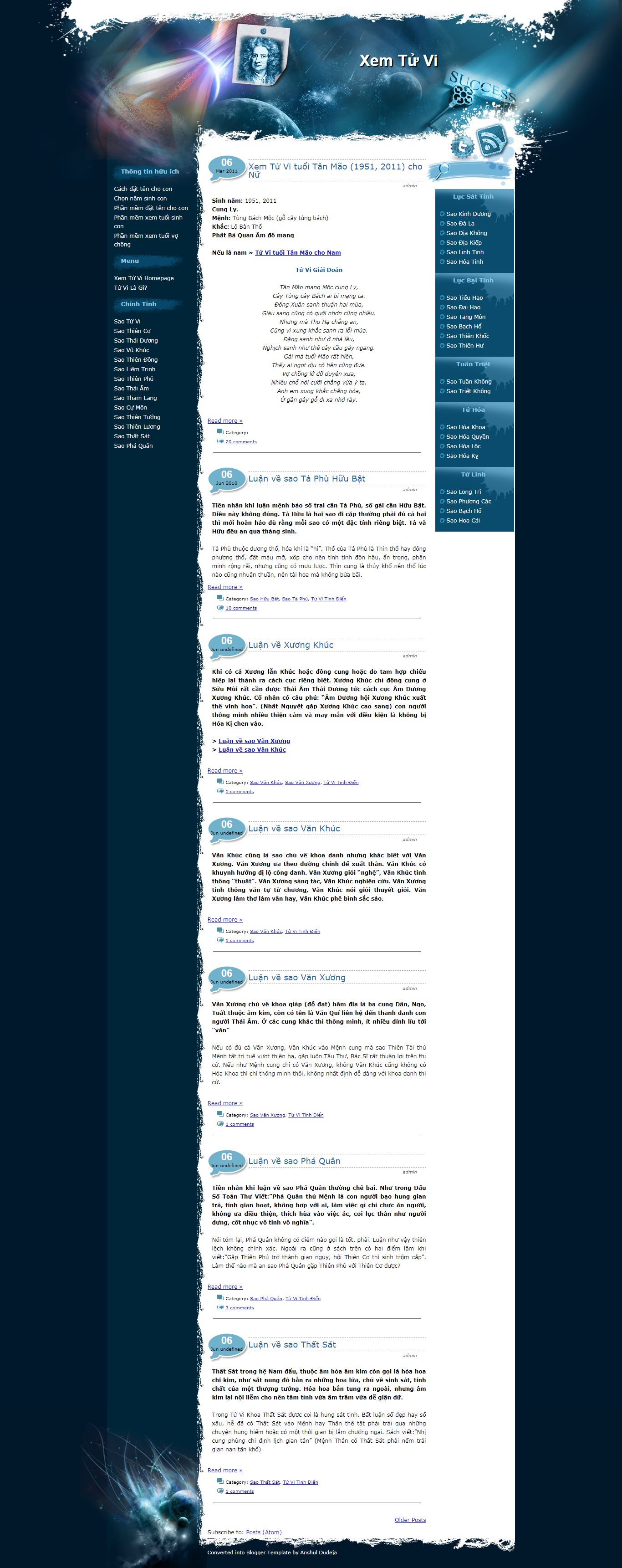 [tuviglobal] Thiết kế Website web Tử vi - xem-tuviblogspotcom