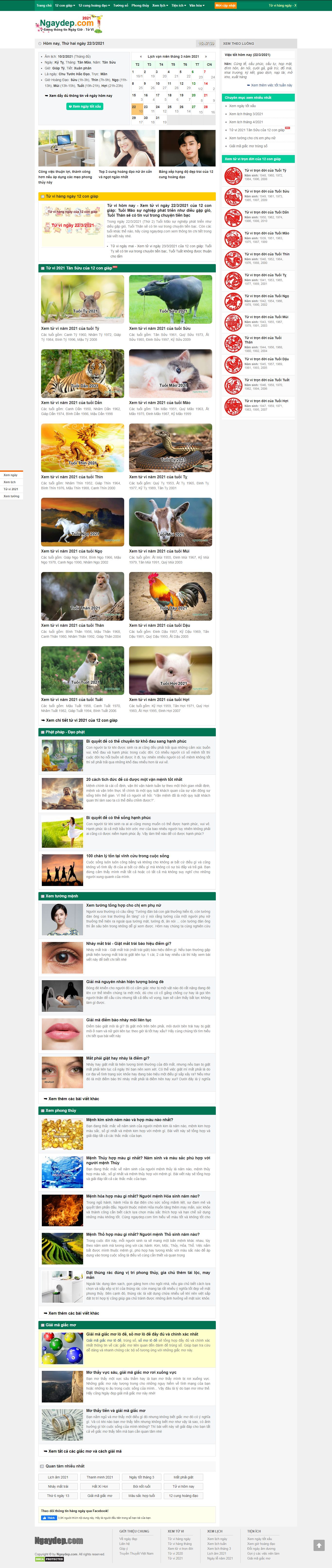 [tuviglobal] Thiết kế Website web Tử vi - ngaydepcom