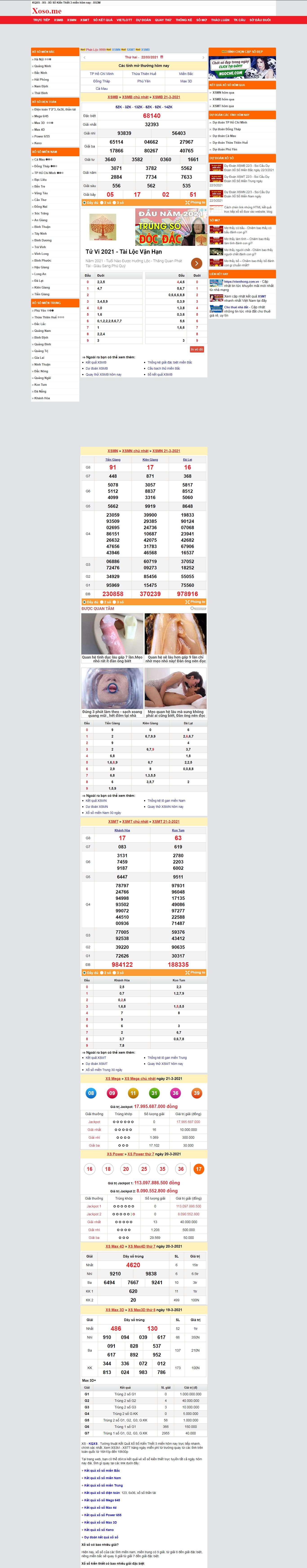 Thiết kế Website web XSMT - xosome