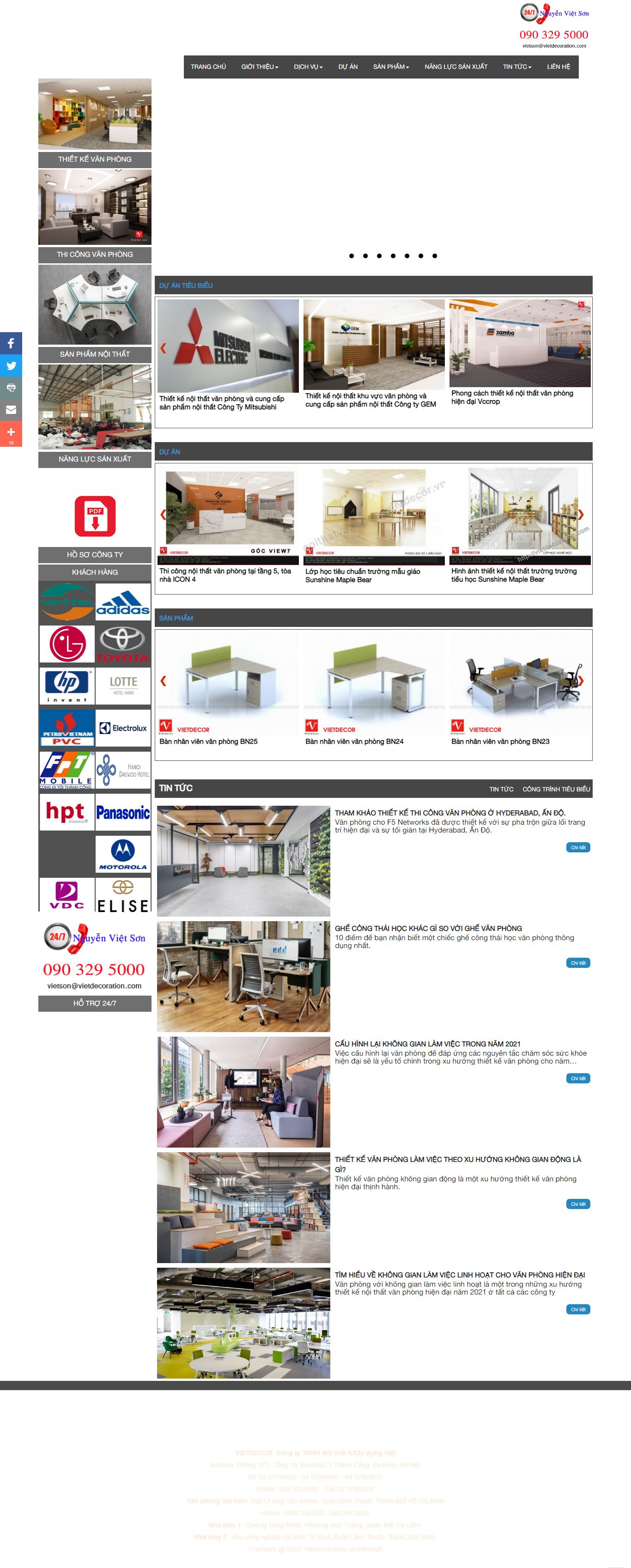 [kfa] Thiết kế Website web laravel - noithatvanphongvietdecorvn