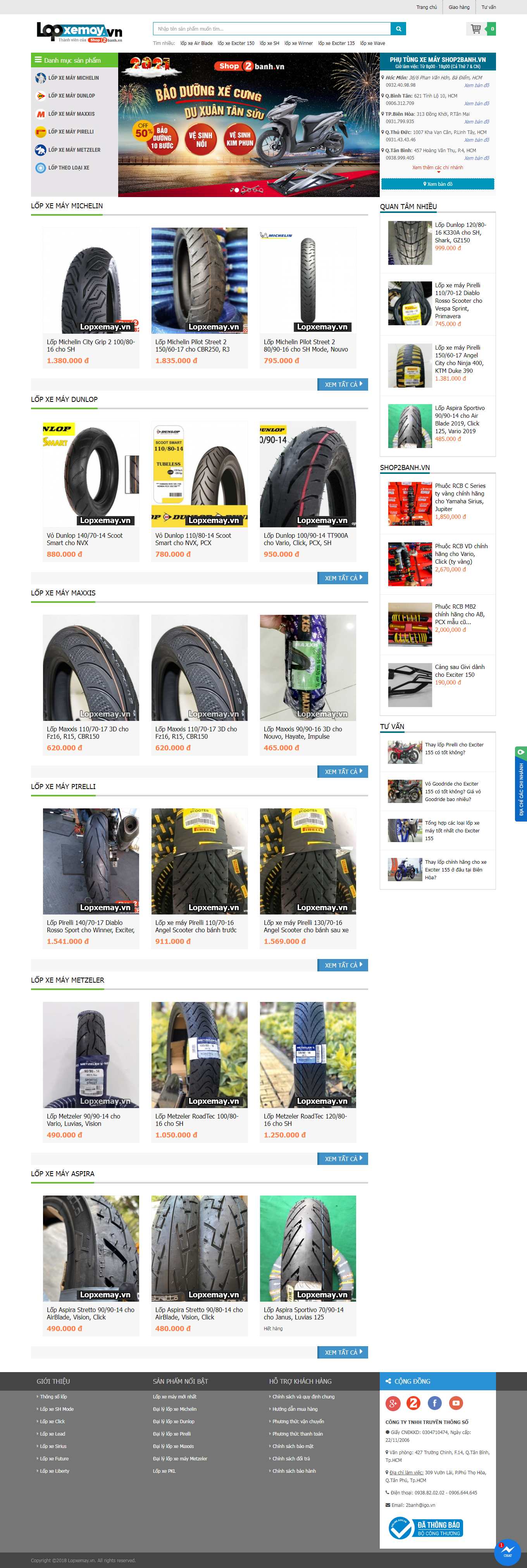 Thiết kế Website Web Quận Thanh Xuân - lopxemayvn