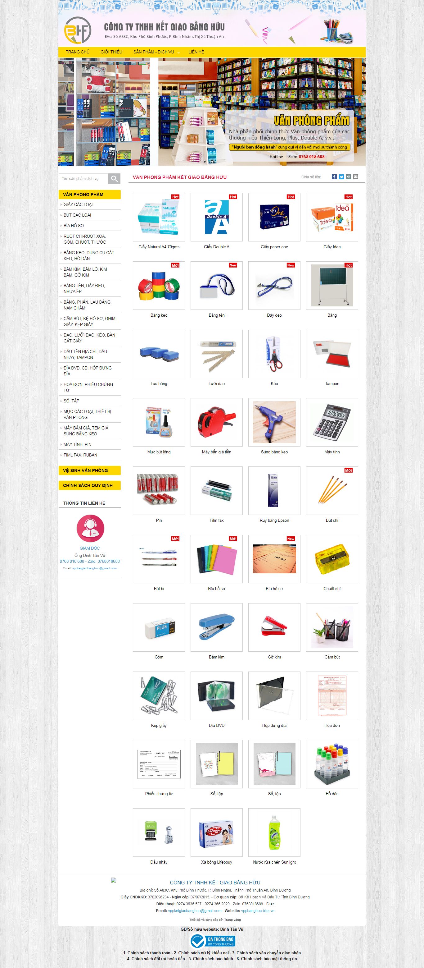 [thinhdaiphat] Thiết kế Website web load nhanh - vppbanghuubizzvn