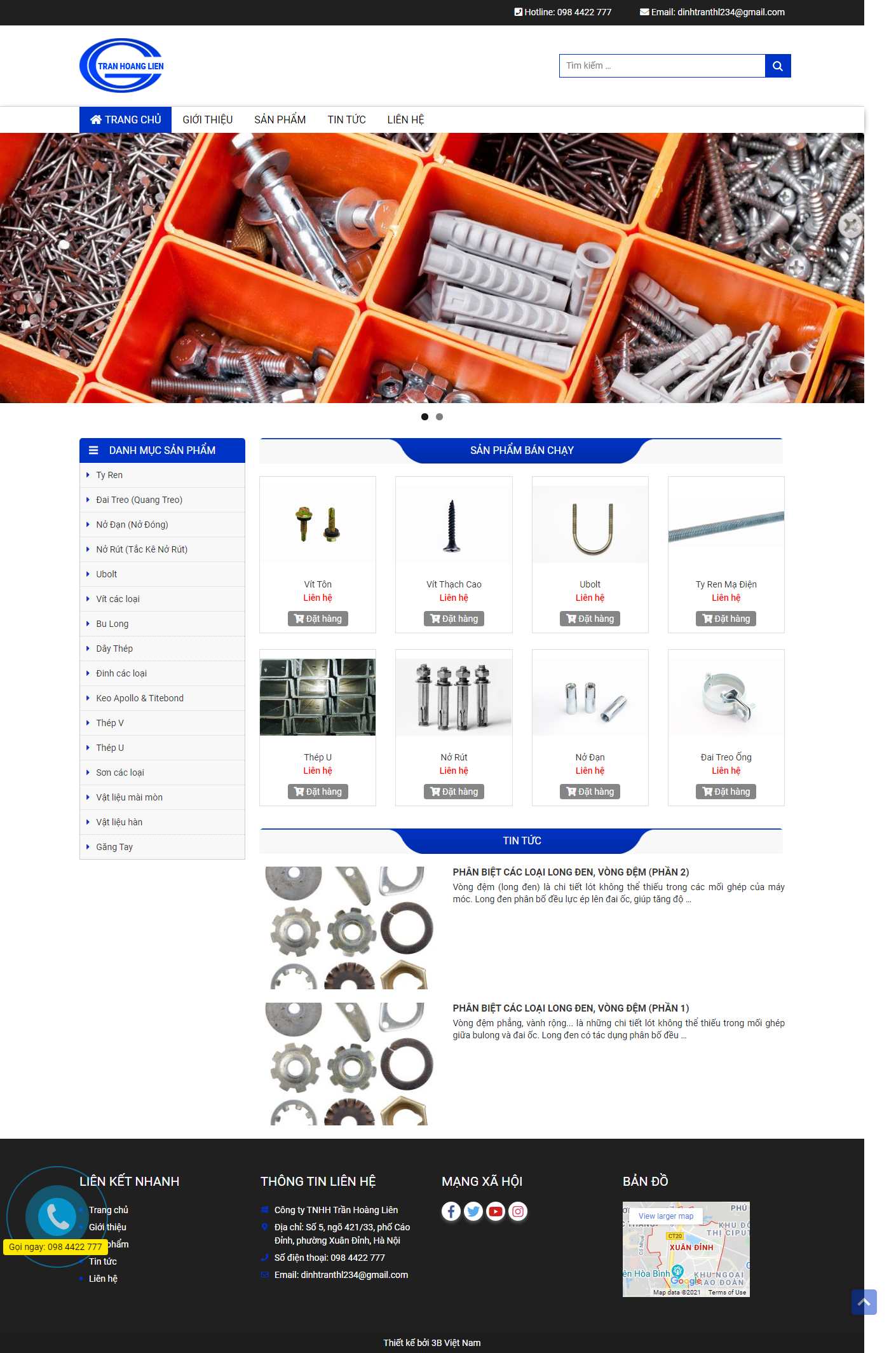 [babi] Thiết kế Website Web Huyện Gia Lâm - tranhoangliencom