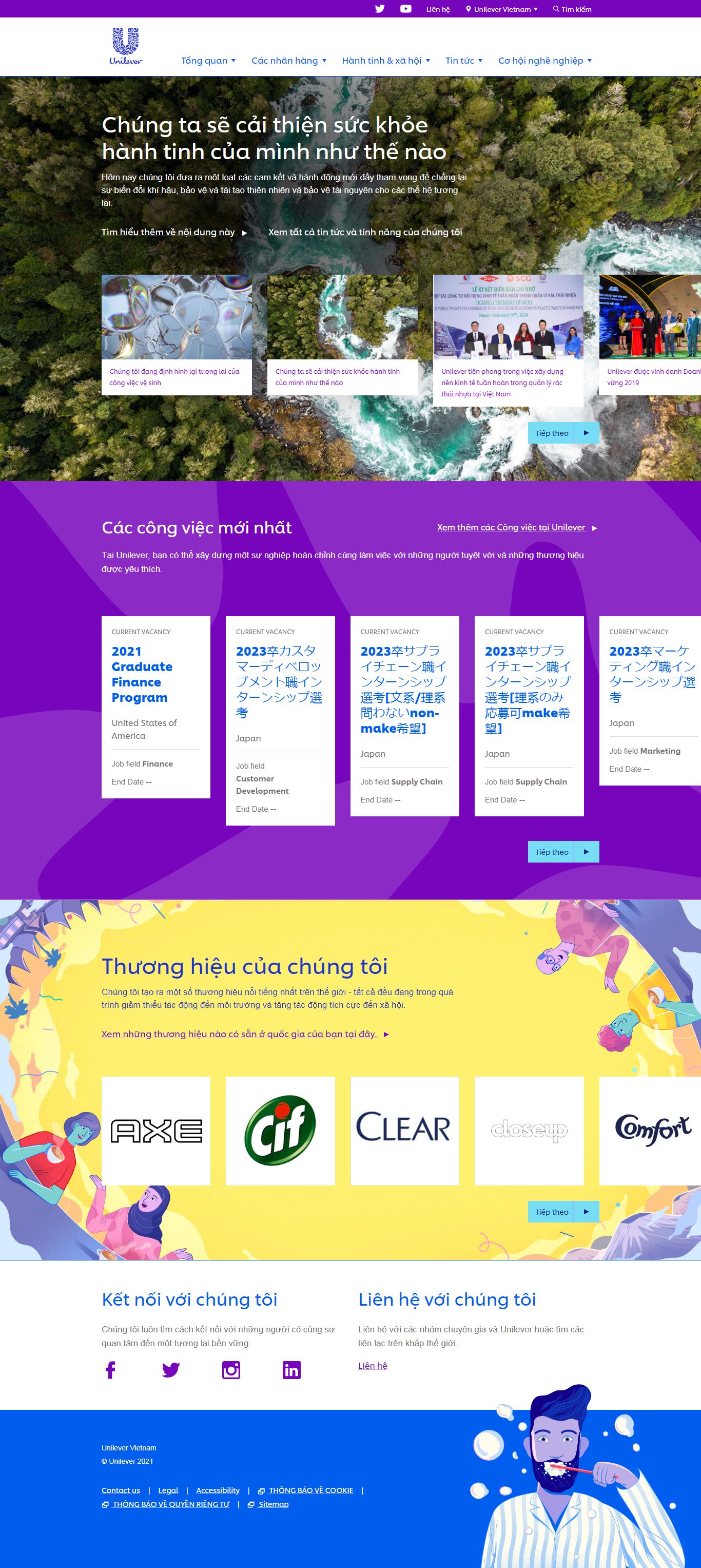 [lecvietnam] Thiết kế Website web nước ngoài - wwwunilevercomvn
