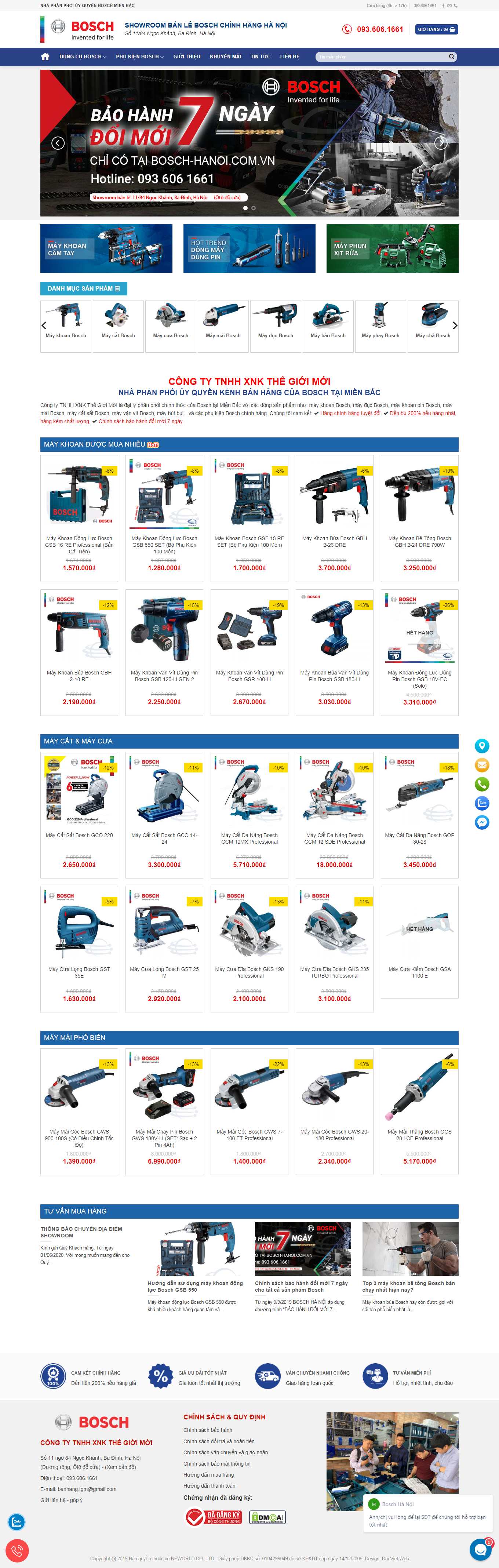 Thiết kế Website Web Huyện Phúc Thọ - bosch-hanoicomvn