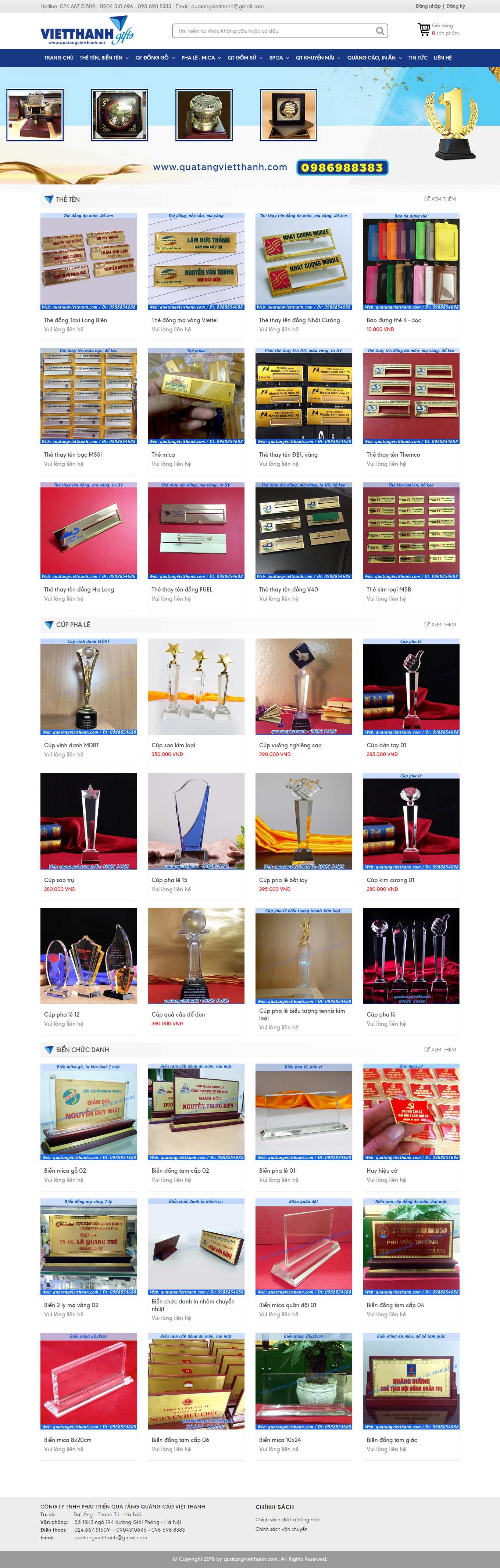 [minhanwindow] Thiết kế Website Web Huyện Thạch Thất - quatangvietthanhcom