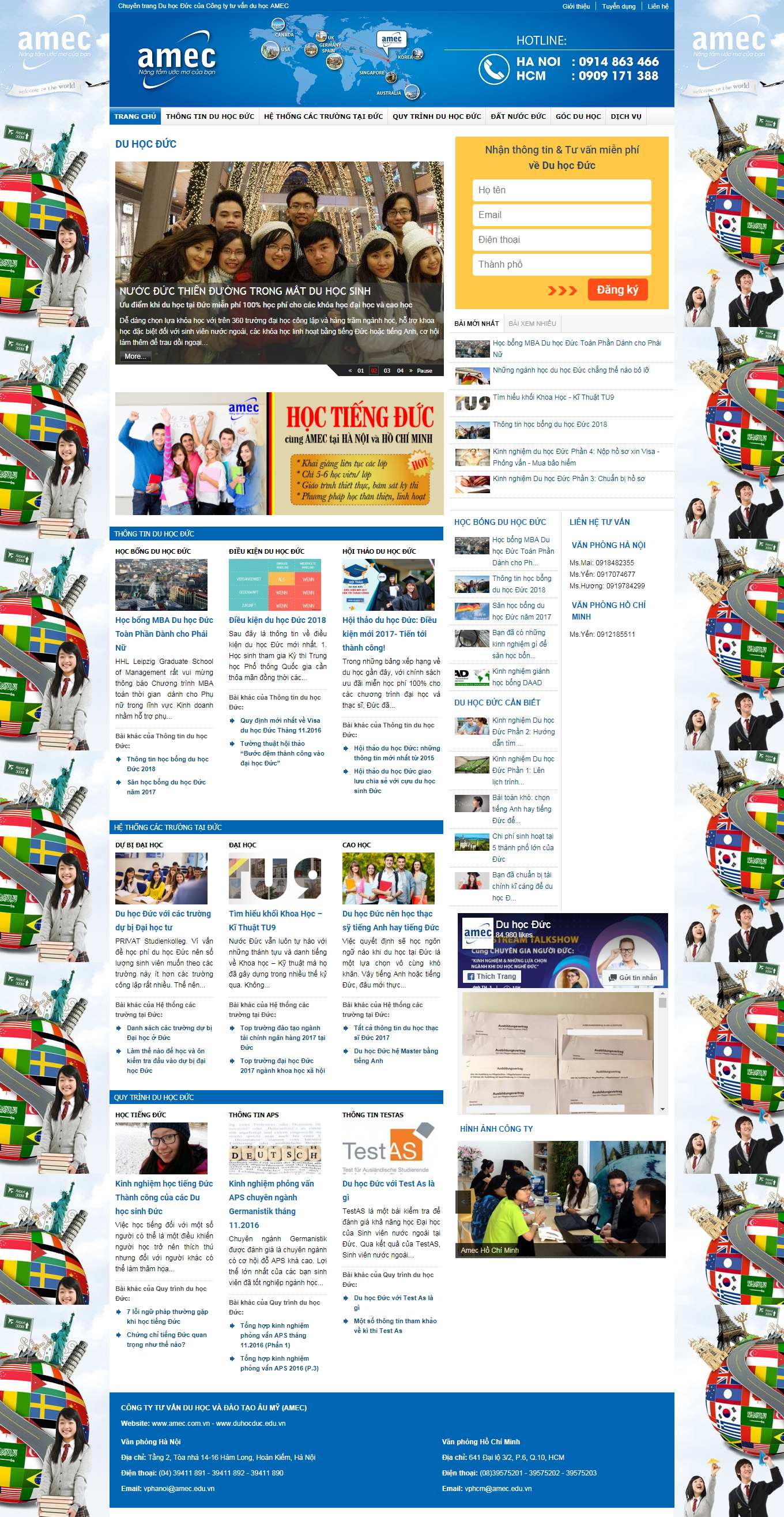 Thiết kế Website Web Quận Nam Từ Liêm - duhocduceduvn
