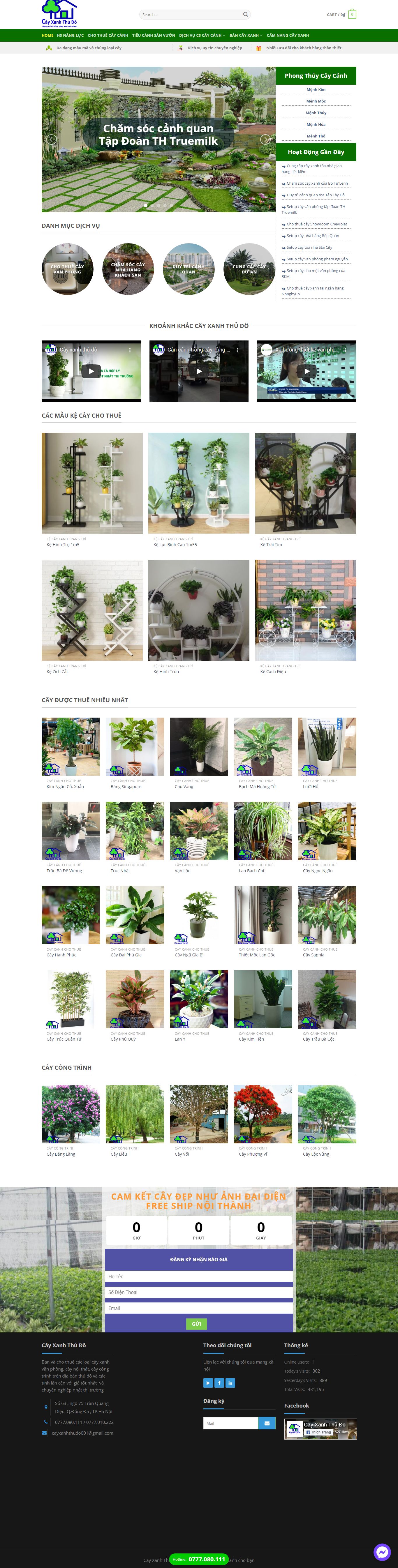 [sinhvienviendien] Thiết kế Website web cộng đồng - cayxanhthudovn