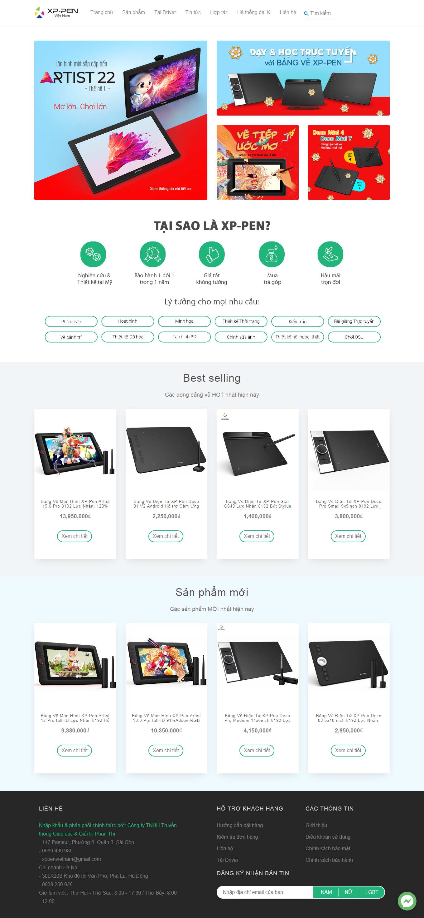 Thiết kế Website Web Quận Nam Từ Liêm - xp-penvn