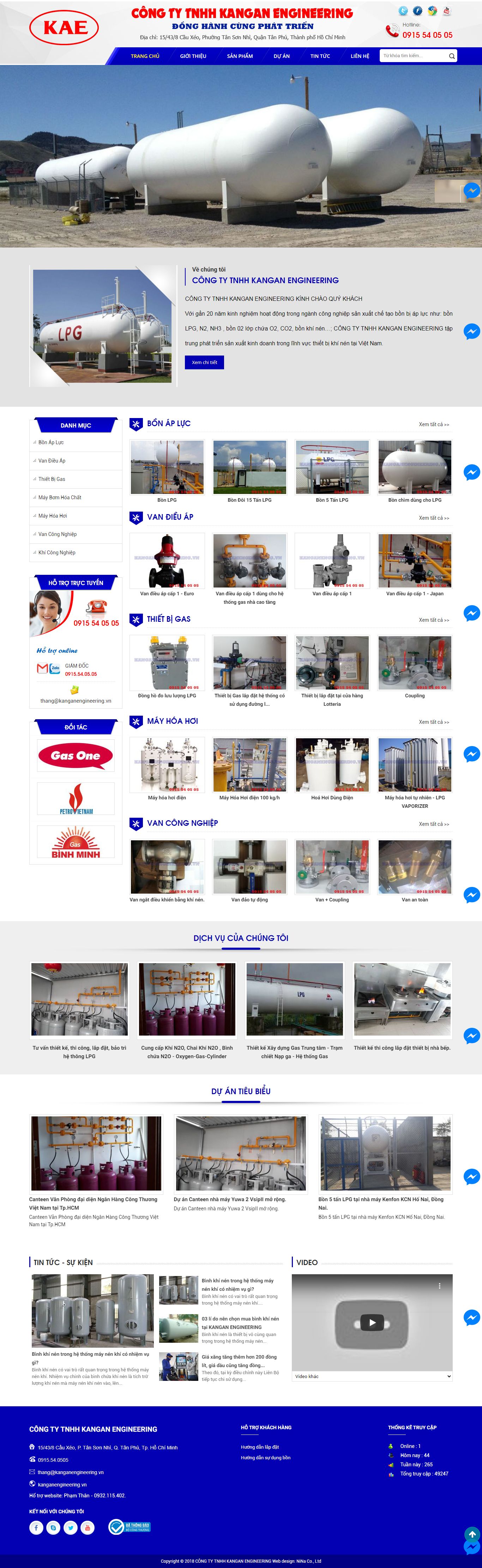 [zema] Thiết kế Website web dịch vụ - kanganengineeringvn